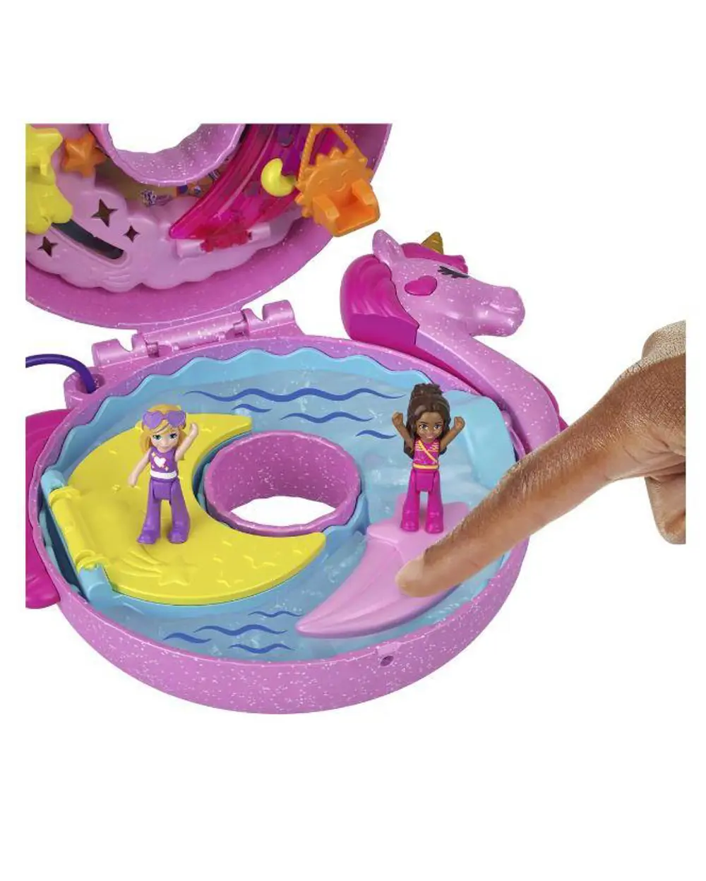 MATTEL POLLY POCKET HKV34 UNICORN TEMALI OY.SET-4