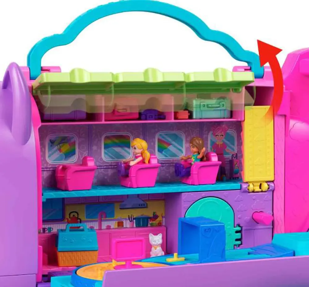 MATTEL POLLY POCKET MIKRO HWP19 RIO'DA MACERA UCAK OY.SET-1
