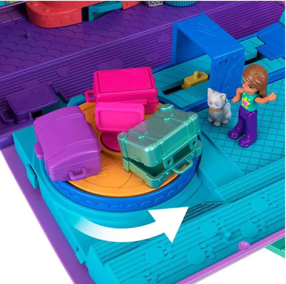 MATTEL POLLY POCKET MIKRO HWP19 RIO'DA MACERA UCAK OY.SET-1