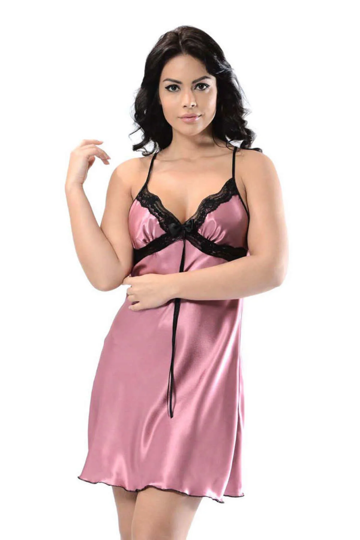 MATXZNGZ Gül Kurusu Saten Gecelik - M-367 - (134854) Beden S/M Fiyatı, Yorumları ve Özellikleri
