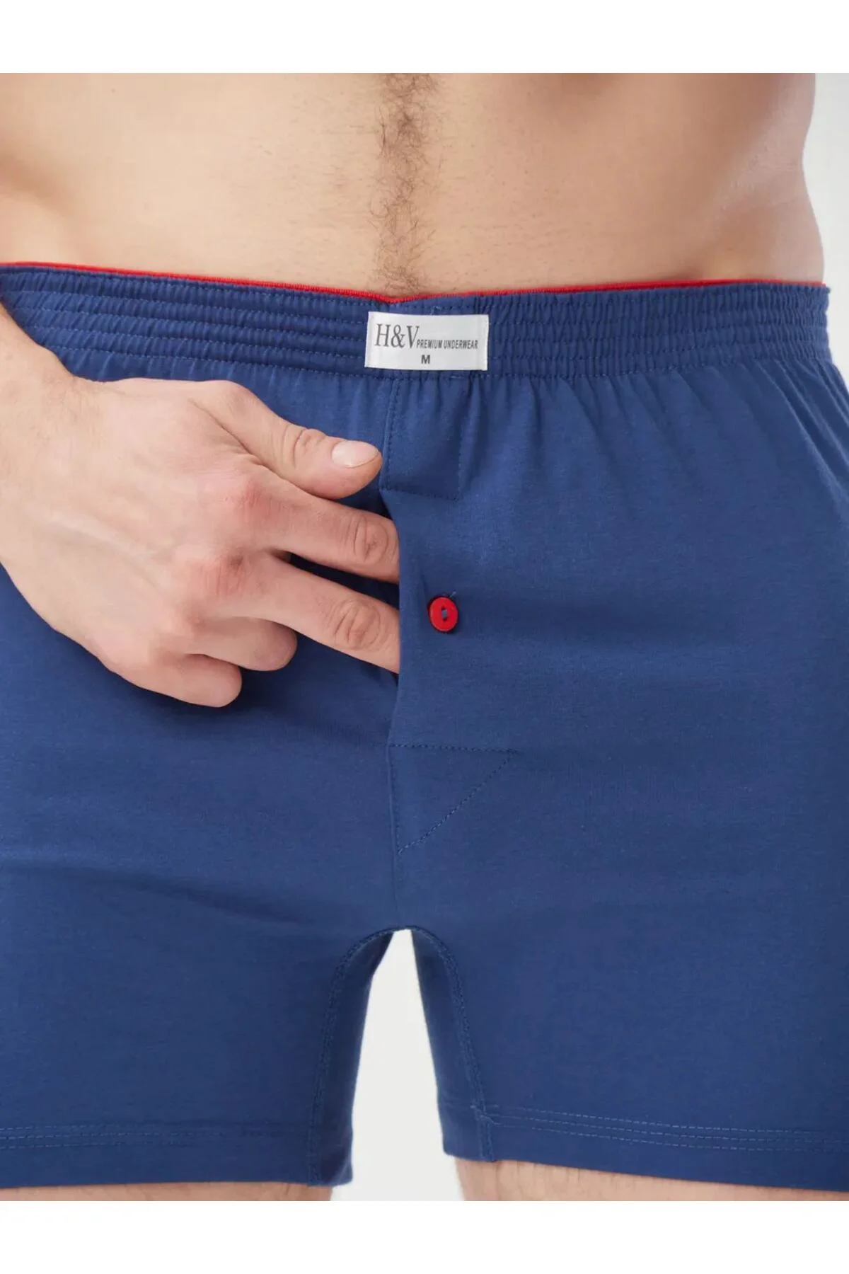 MAVİ %100 PAMUK HAVLU BEL BOXER