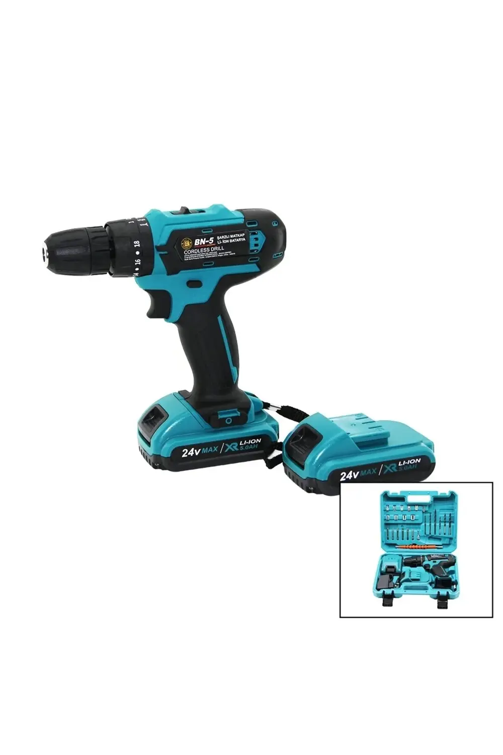 Mavi 1250 Rpm Bn-5 F-136 Cordless Drıll Full Şarjlı=24v=5.0ah - 2