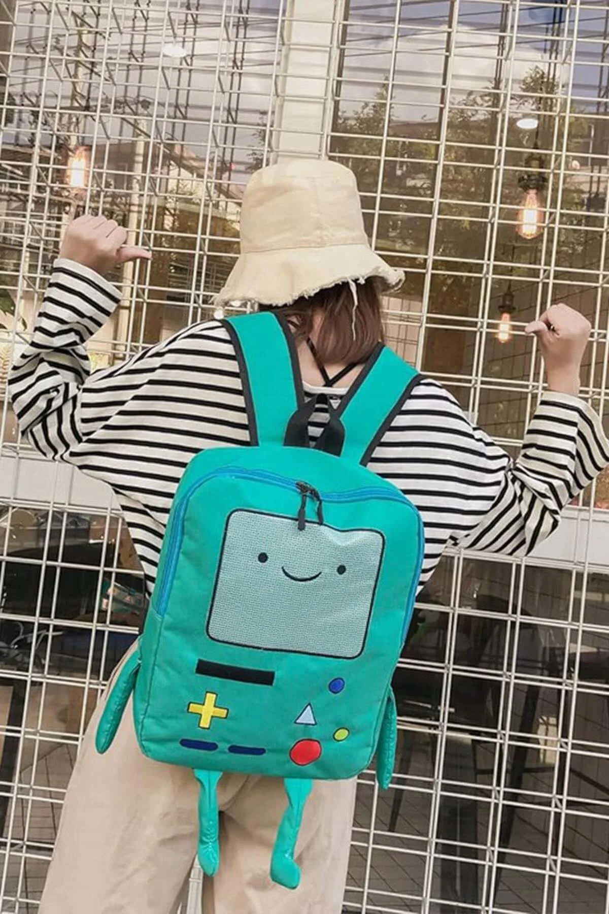 Mavi Adventure Time BMO Sırt Çantası