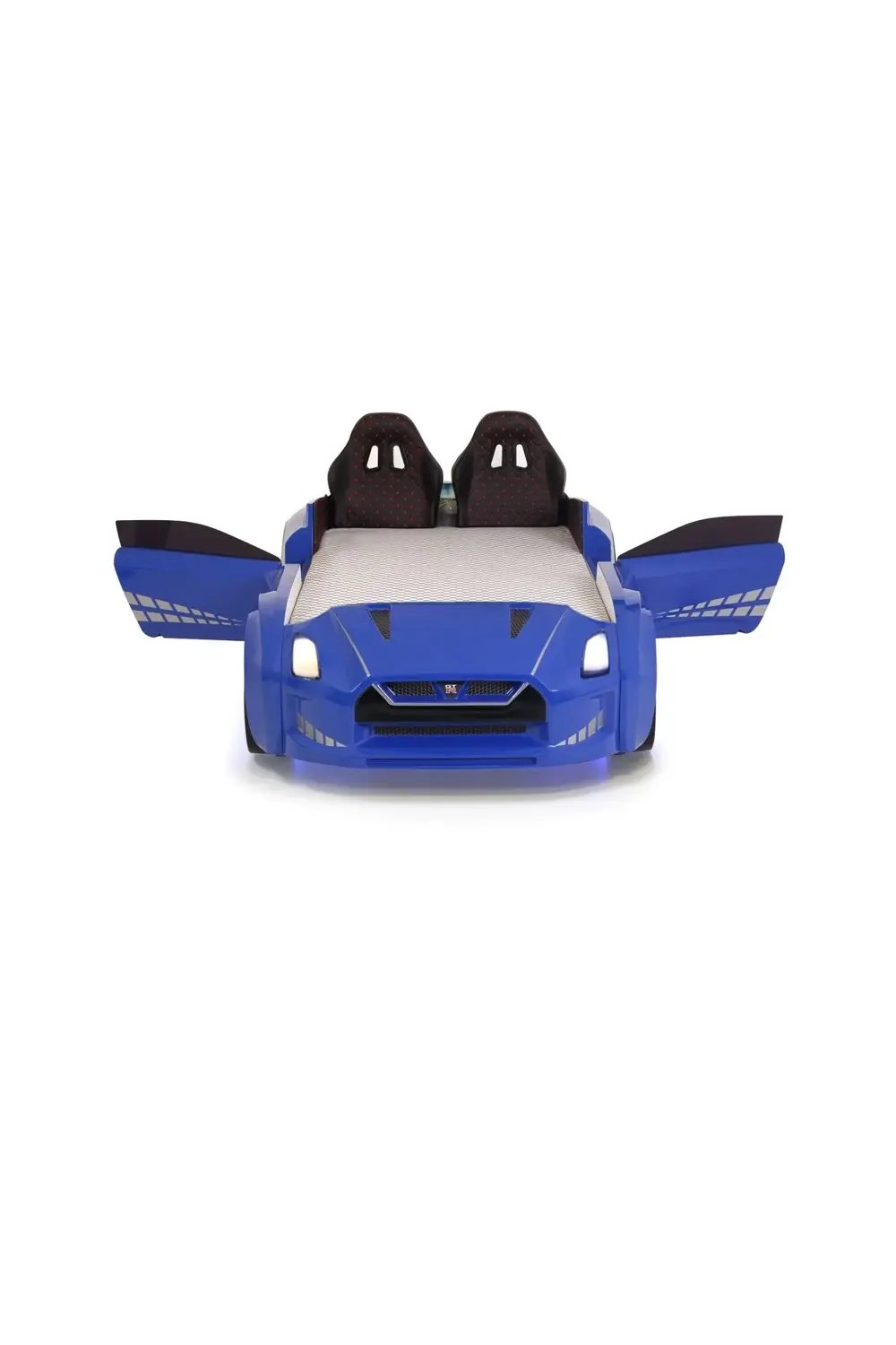 Mavi Arabalı Yatak Kapıları Açılan GTR Full Ledli Kumandalı ve Mü