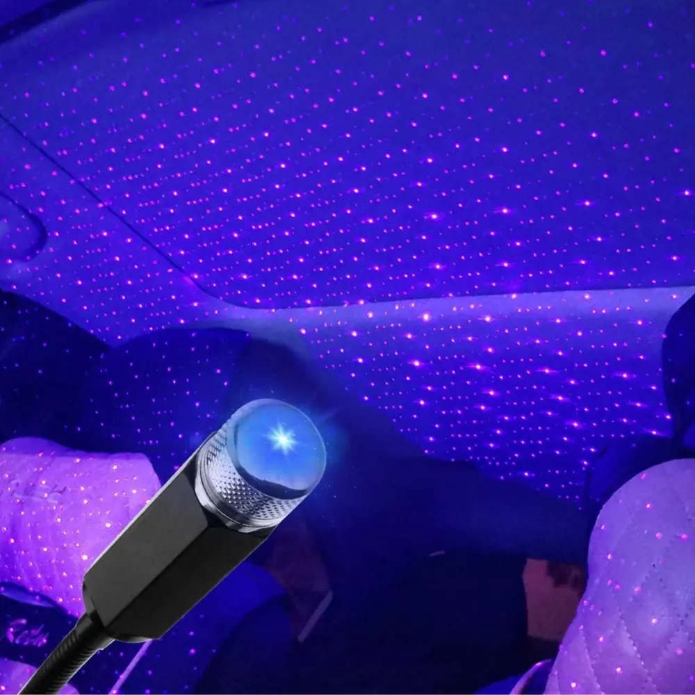 Mavi Ayak Altı Tavan Led Araç içi Aydınlatma Oto Araba İç Disko A