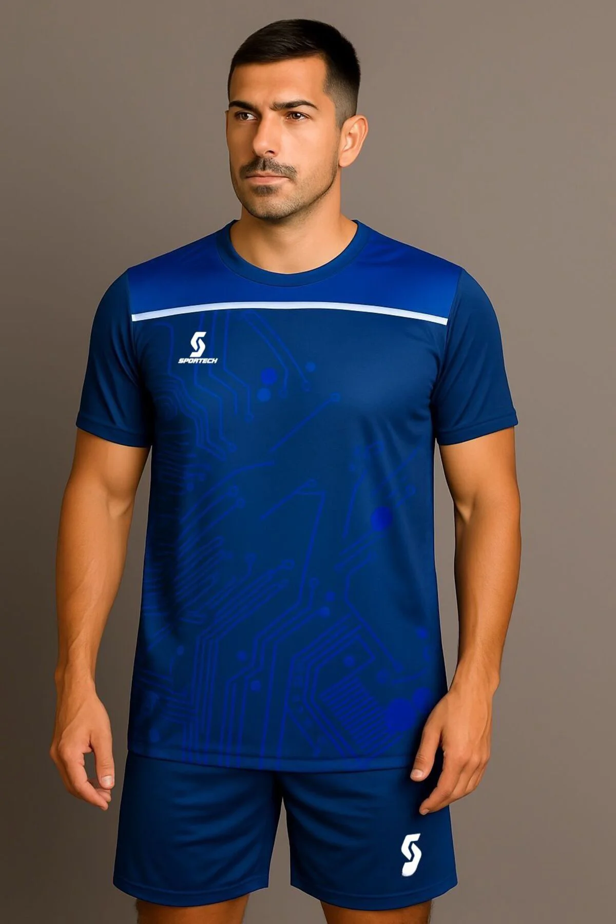 Mavi-beyaz Forma Takımı K0135 (TEK KELİME ISİM VE NUMARA YAZILIR)