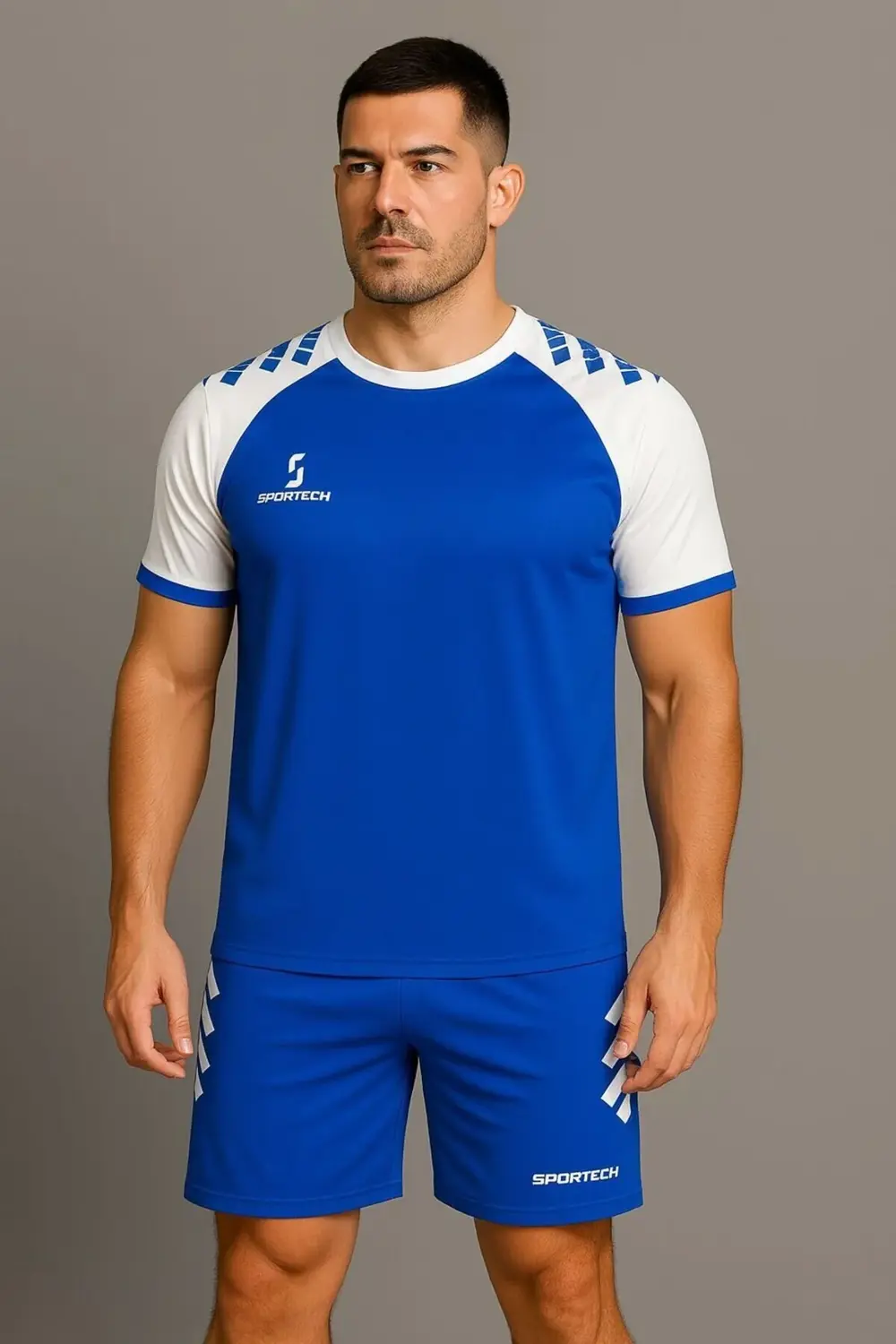 Mavi-Beyaz Forma Takımı (İsim ve Numara Yazılır) K0177-L