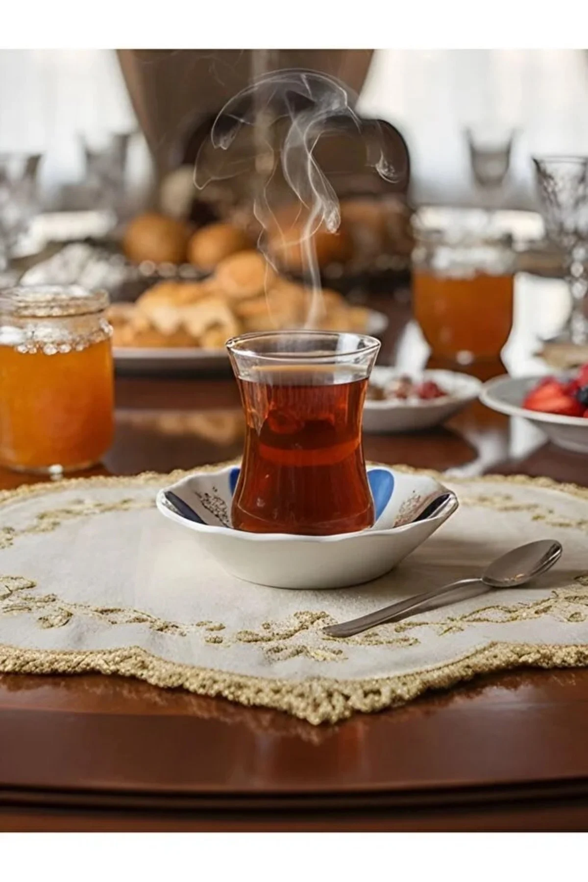 Mavi Beyaz Klasik Melamin Kahveci Tipi Çay Tabağı, Uzun Ömürlü Günlük Kullanıma Uygun 6 Lı Mavi Beyaz Klasik Melamin Kahveci Tipi Çay Tabağı, Uzun Ömürlü Günlük Kullanıma Uygun 6 Lı