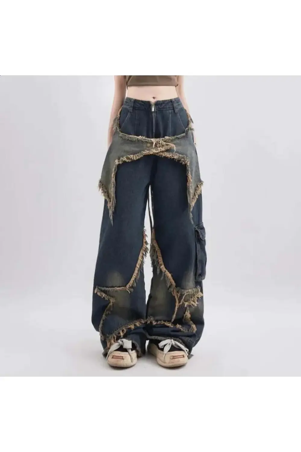 Mavi Big Star Kargo Cepli Baggy Kot Pantolon