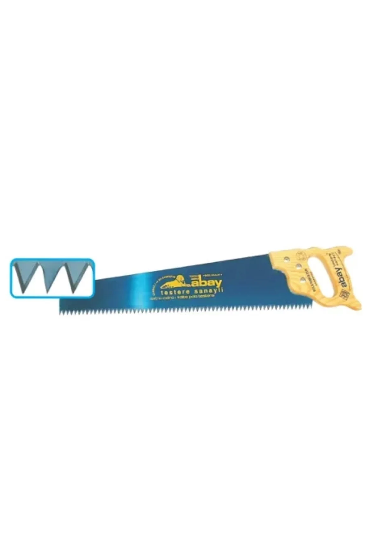 Mavi Çelik Pala Testere 50 Cm - Ahşap Sap - Görsel 2