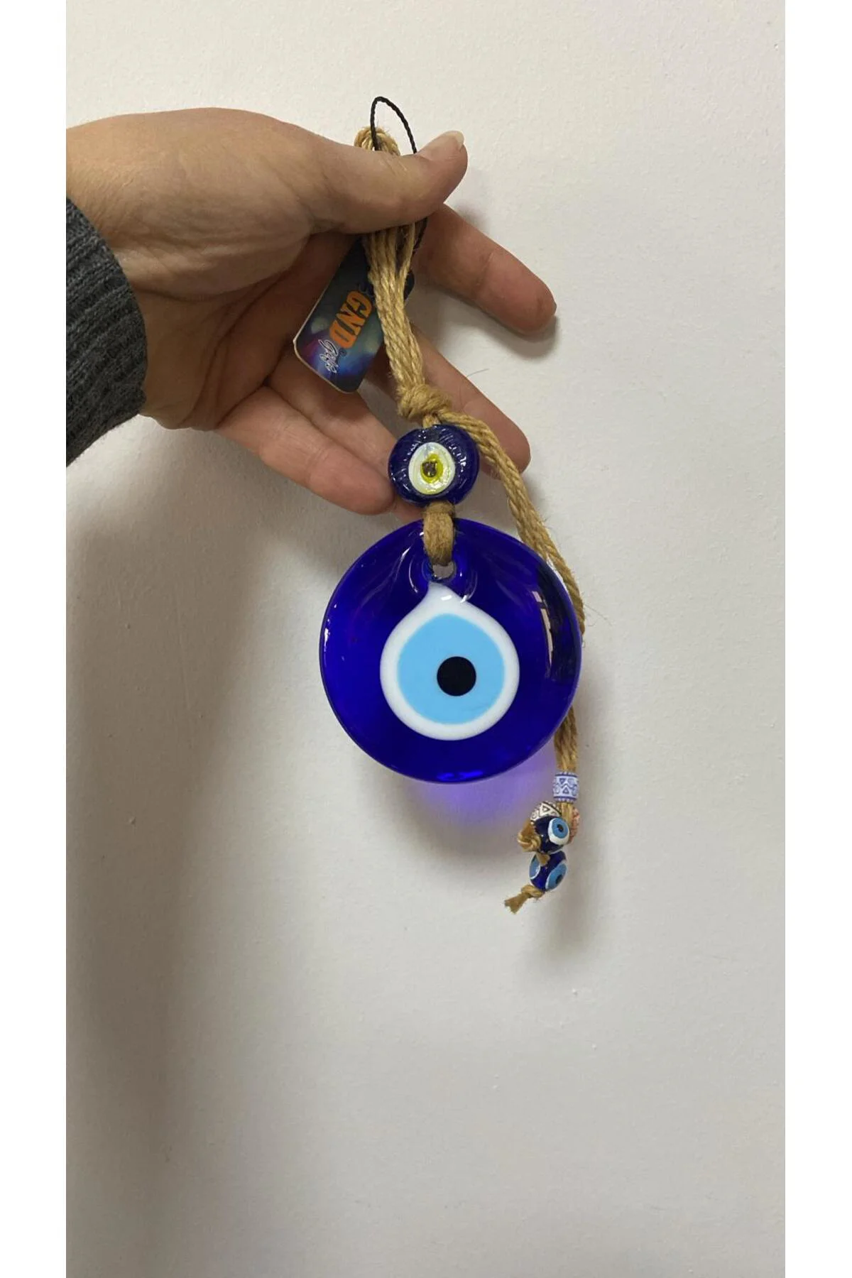 Mavi Dekoratif Nazarlık Duvar Kapı Süsü 17x7cm