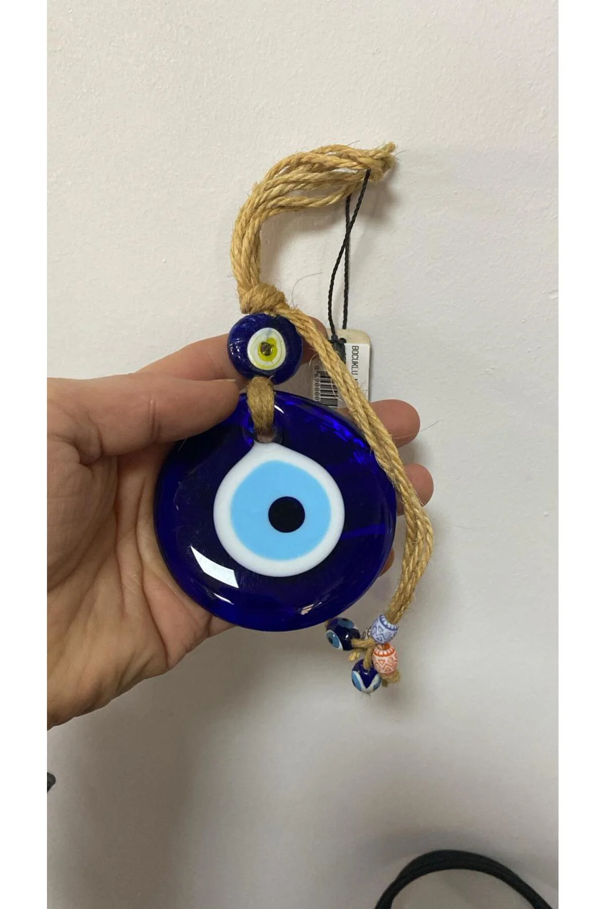 Mavi Dekoratif Nazarlık Duvar Kapı Süsü 17x7cm