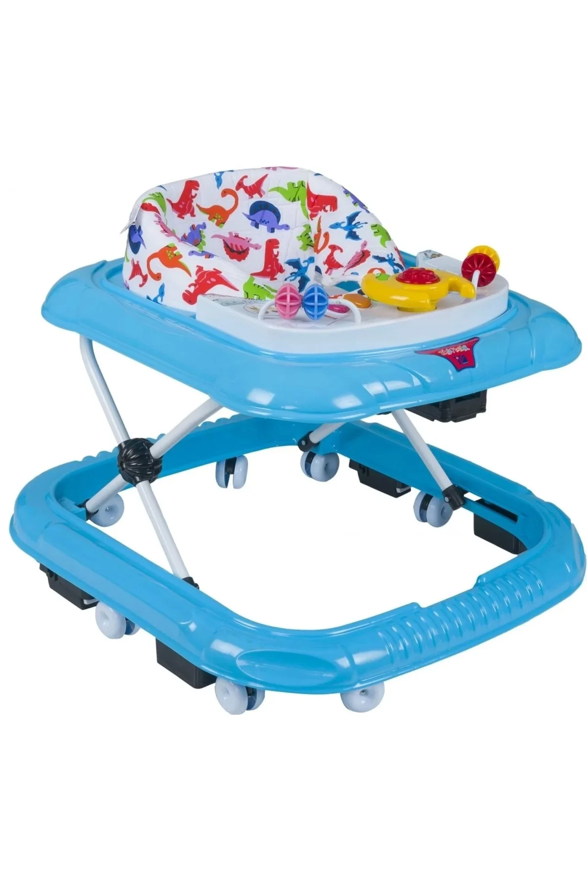 Mavi Dido Stoplu Bebek Yürüteç