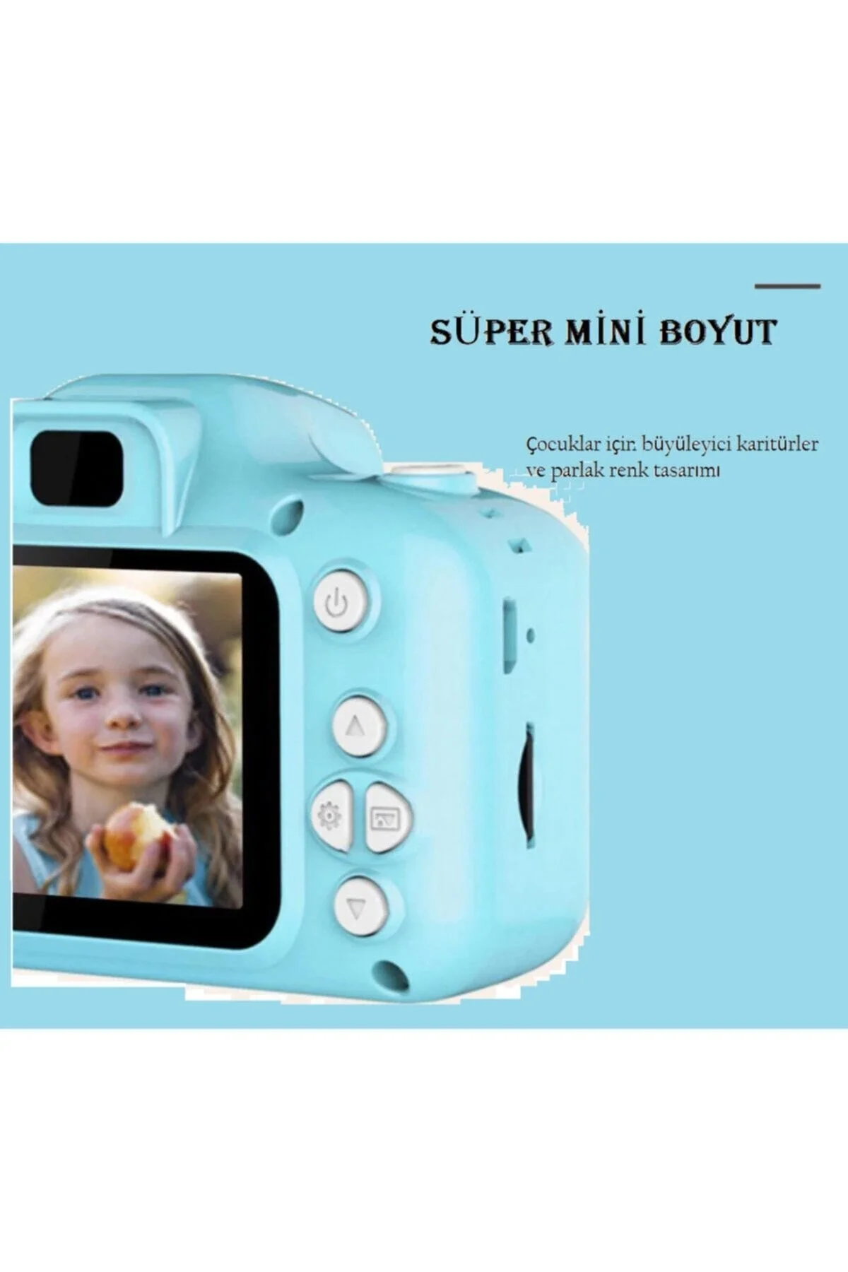 Mavi dijital fotoğraf makinesi 2.0 inç ekran 1080p SD kart destekli 10-15 MP 1-15x zoom