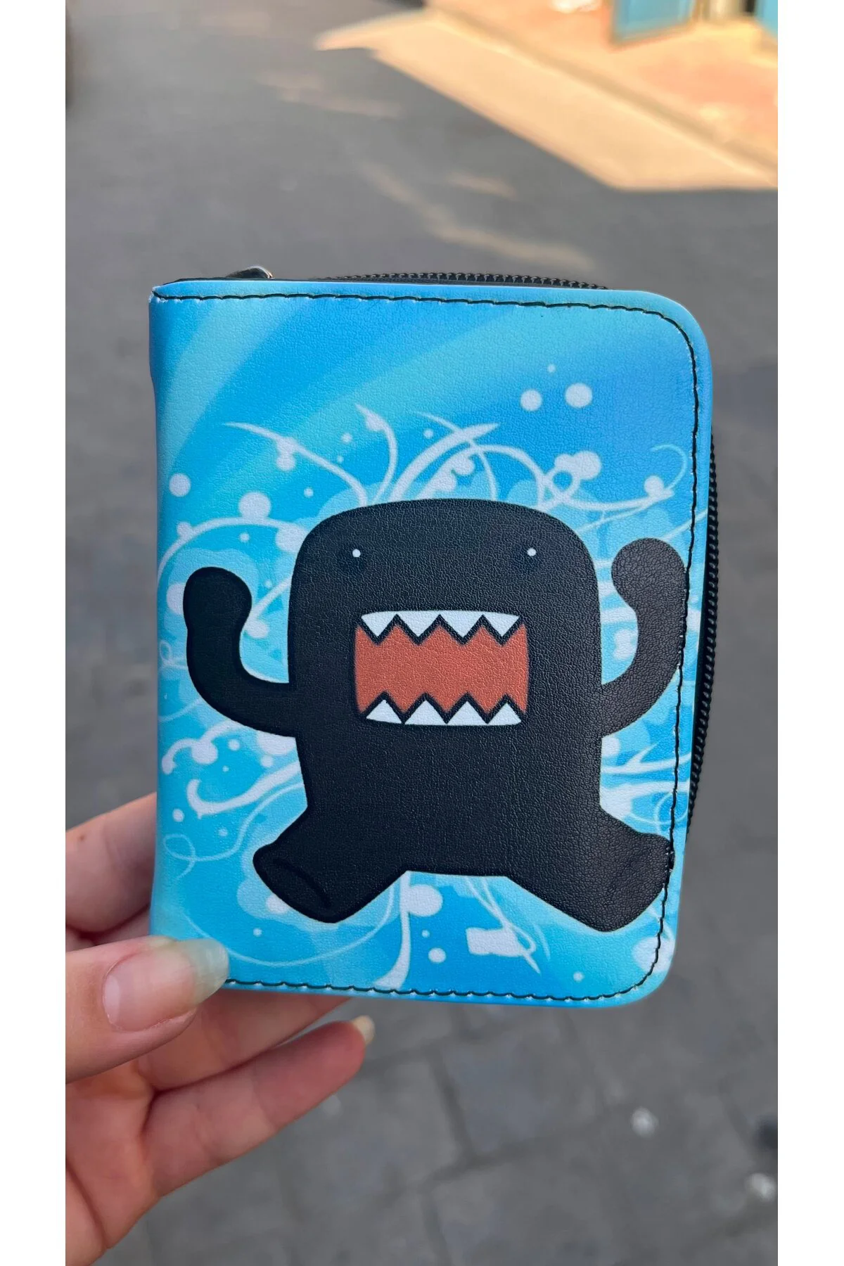 Mavi Domo Kun Unisex Cüzdan
