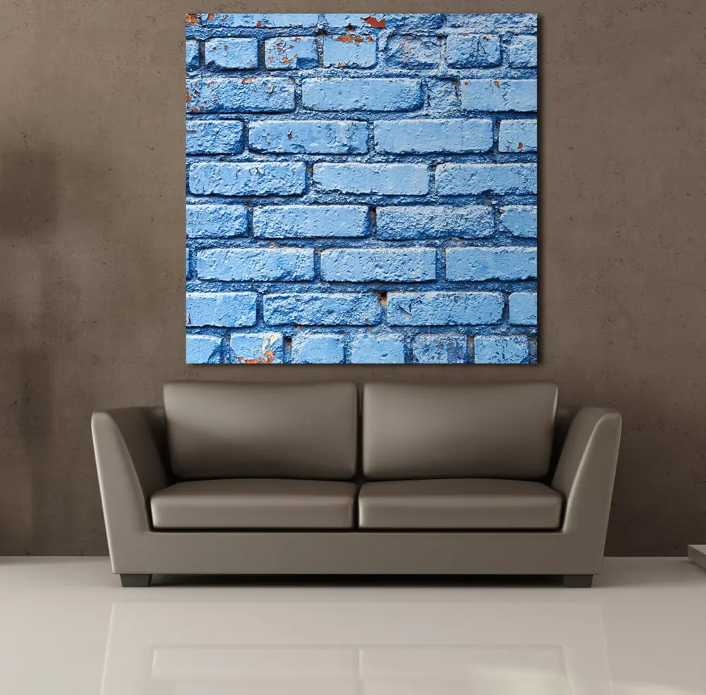MAVİ DUVAR TAŞLARI KANVAS TABLO