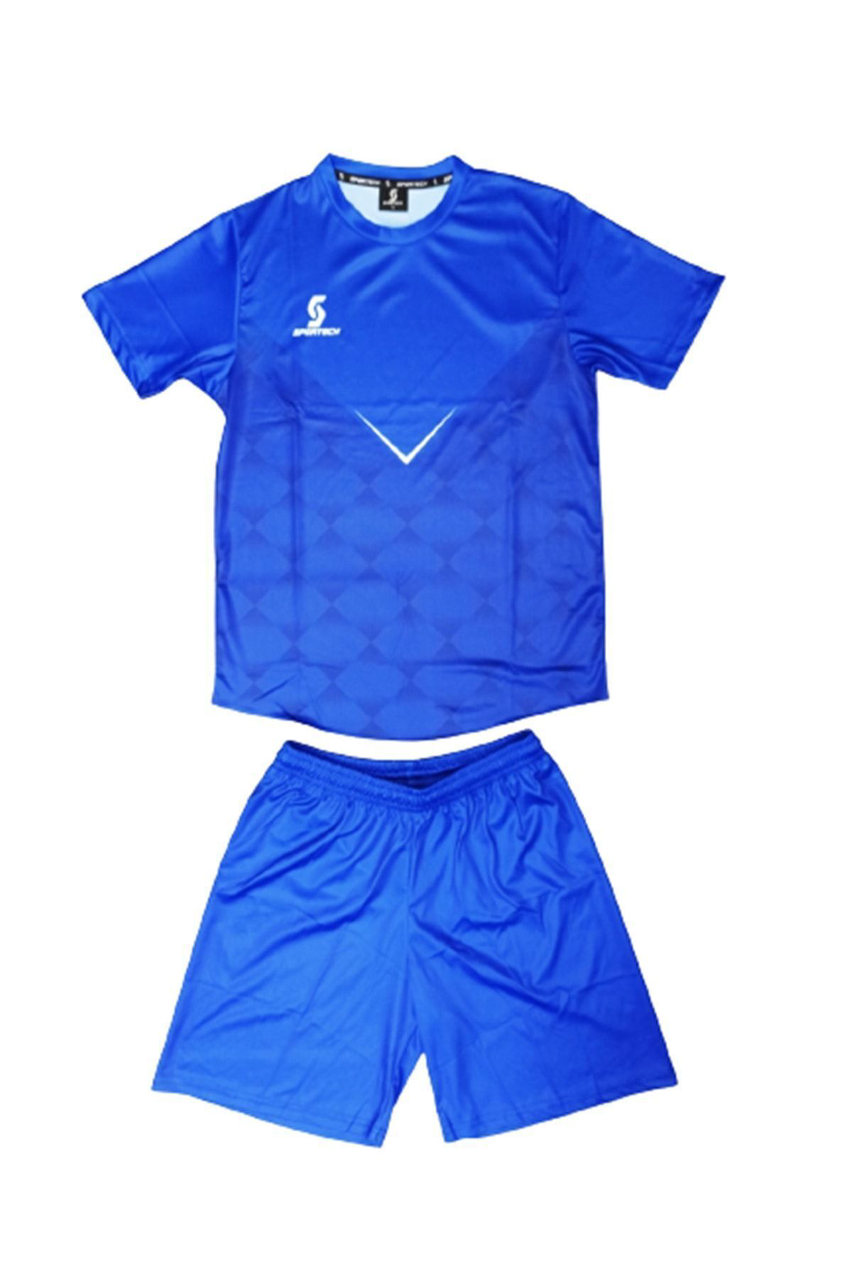 Sportech Mavi Forma Takımı K0150 (Tek Kelime İsim Ve Numara Yazilir)