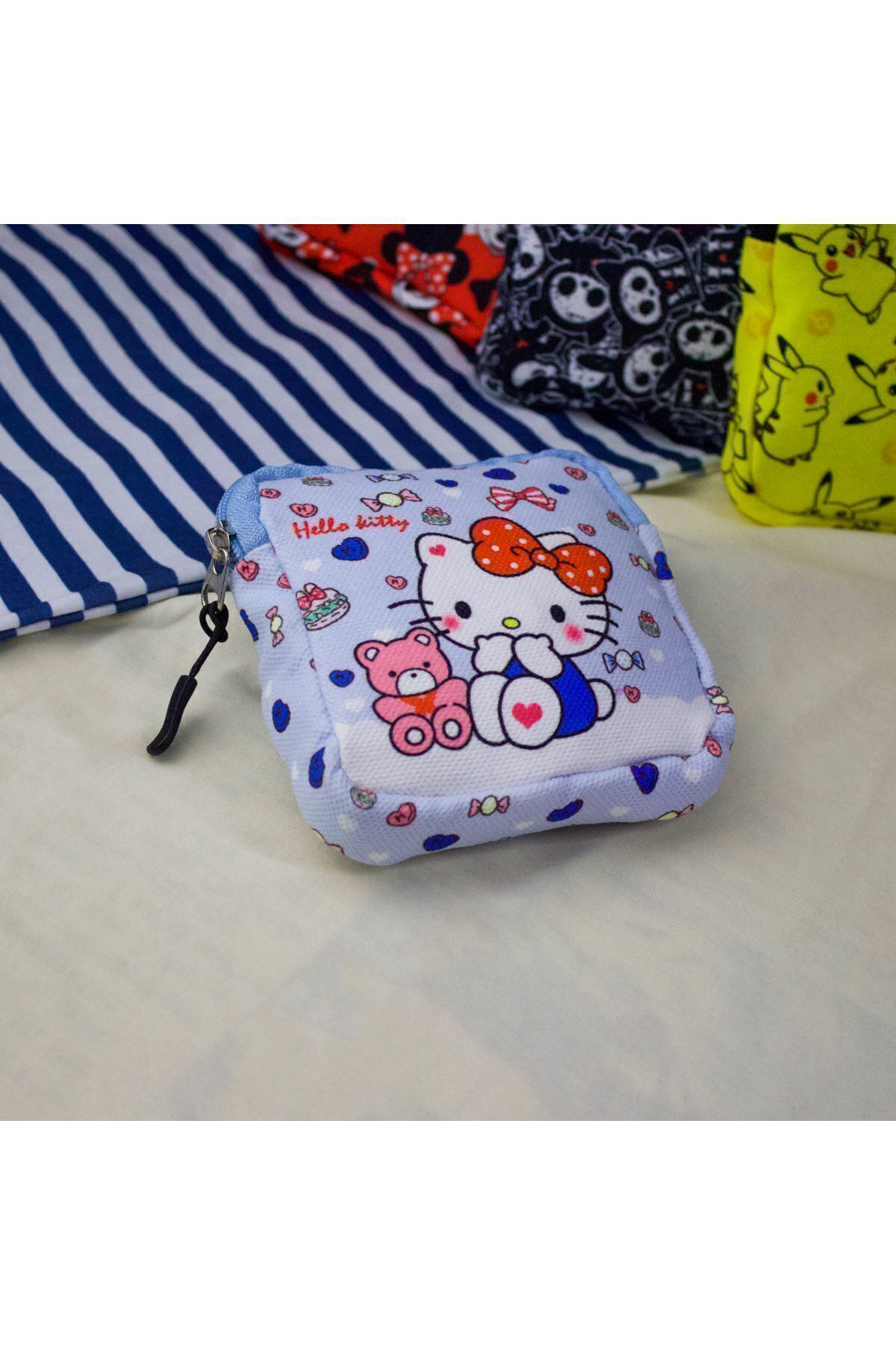 Mavi Hello Kitty - Teddy Friend Makyaj Çantası Mavi Hello Kitty - Teddy Friend Makyaj Çantası
