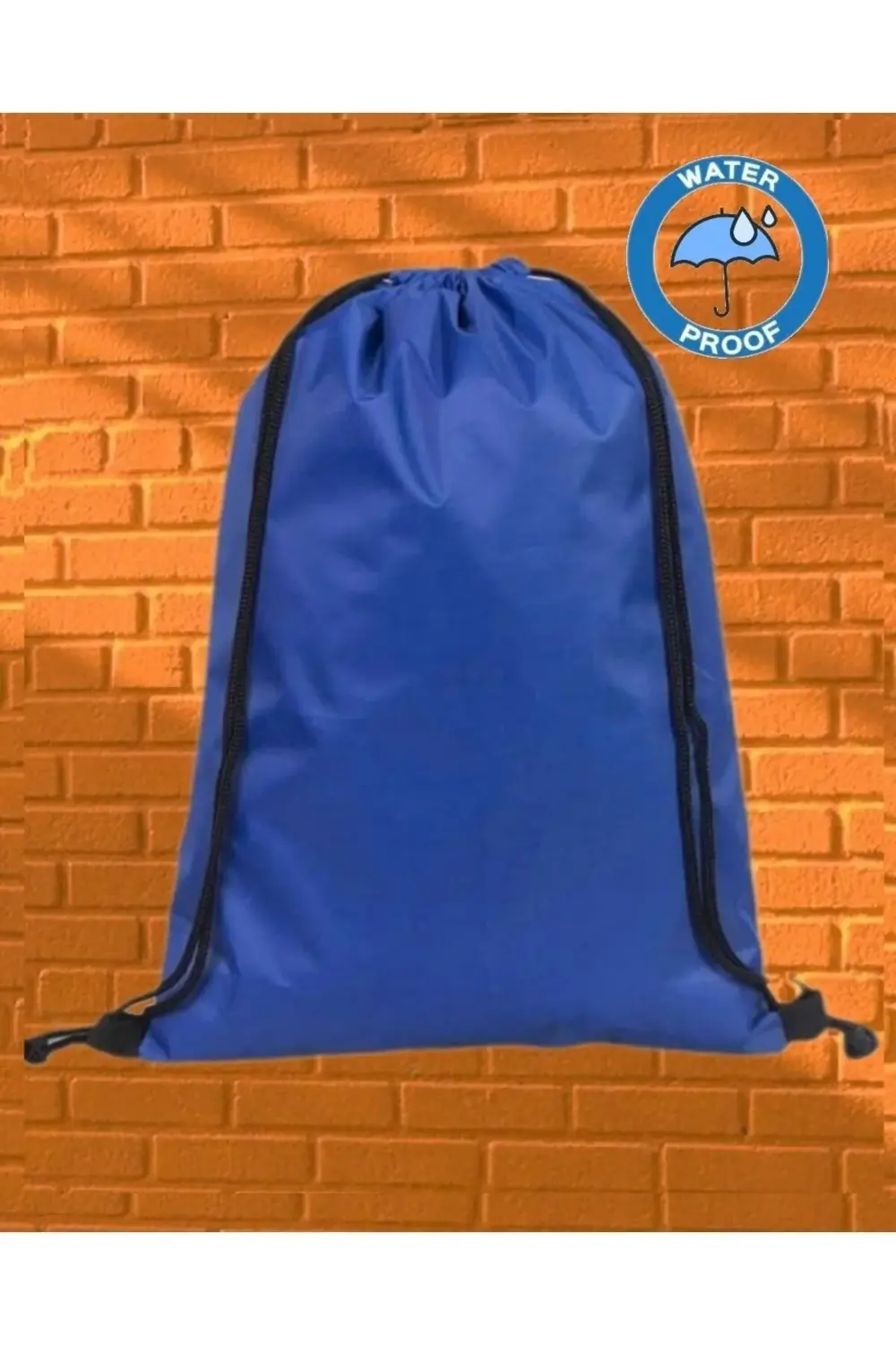 Mavi Imperteks Su Geçirmez Büzgülü Sırt Çantası 170 Denye Ince Ku