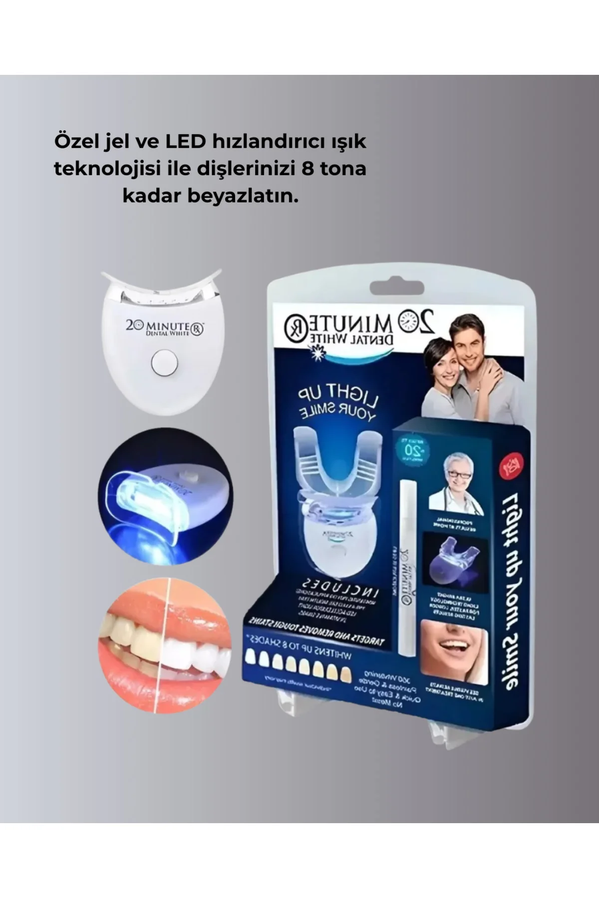 Mavi Işık Teknolojisi ile Güvenli Diş Beyazlatıcı Sistem - Lisiny