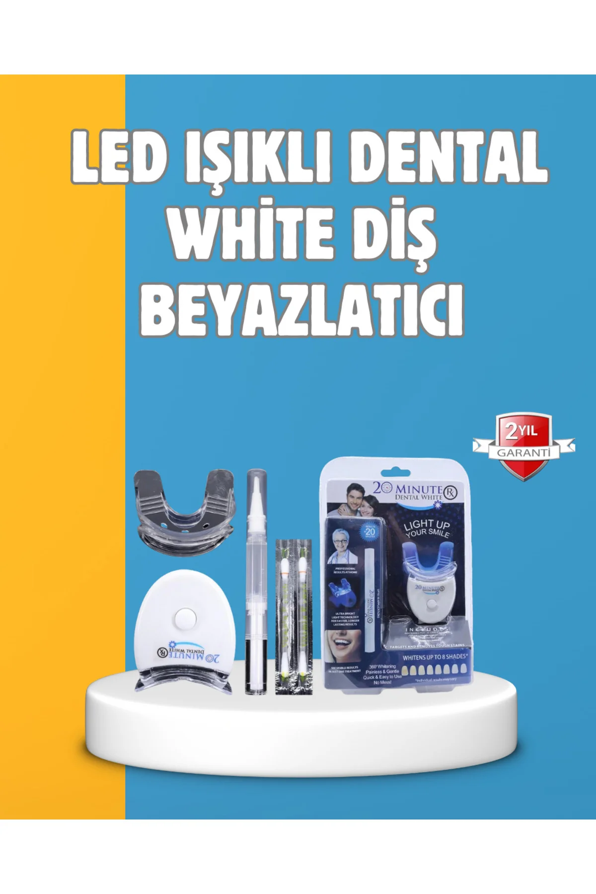 Mavi Işık Teknolojisi ile Güvenli Diş Beyazlatıcı Sistem