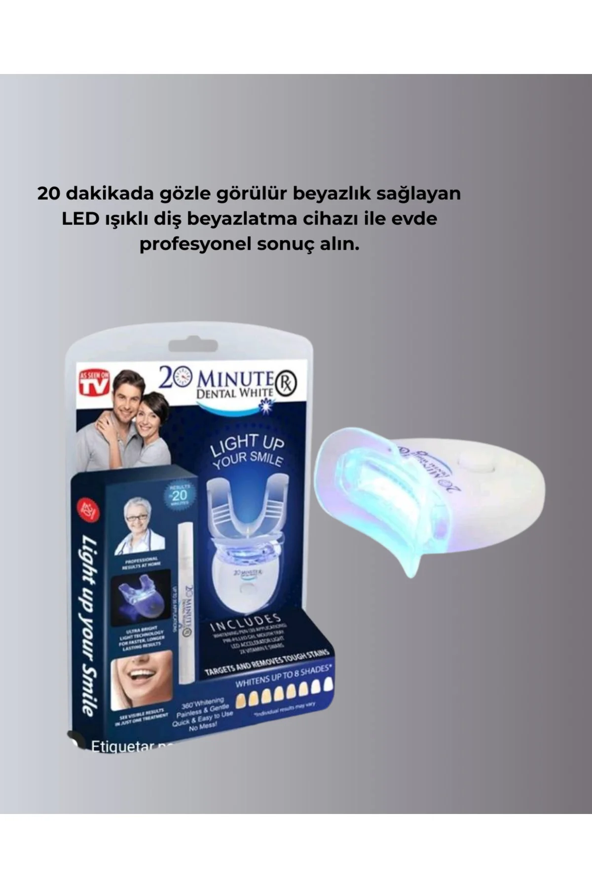 Mavi Işık Teknolojisi ile Güvenli Diş Beyazlatıcı Sistem