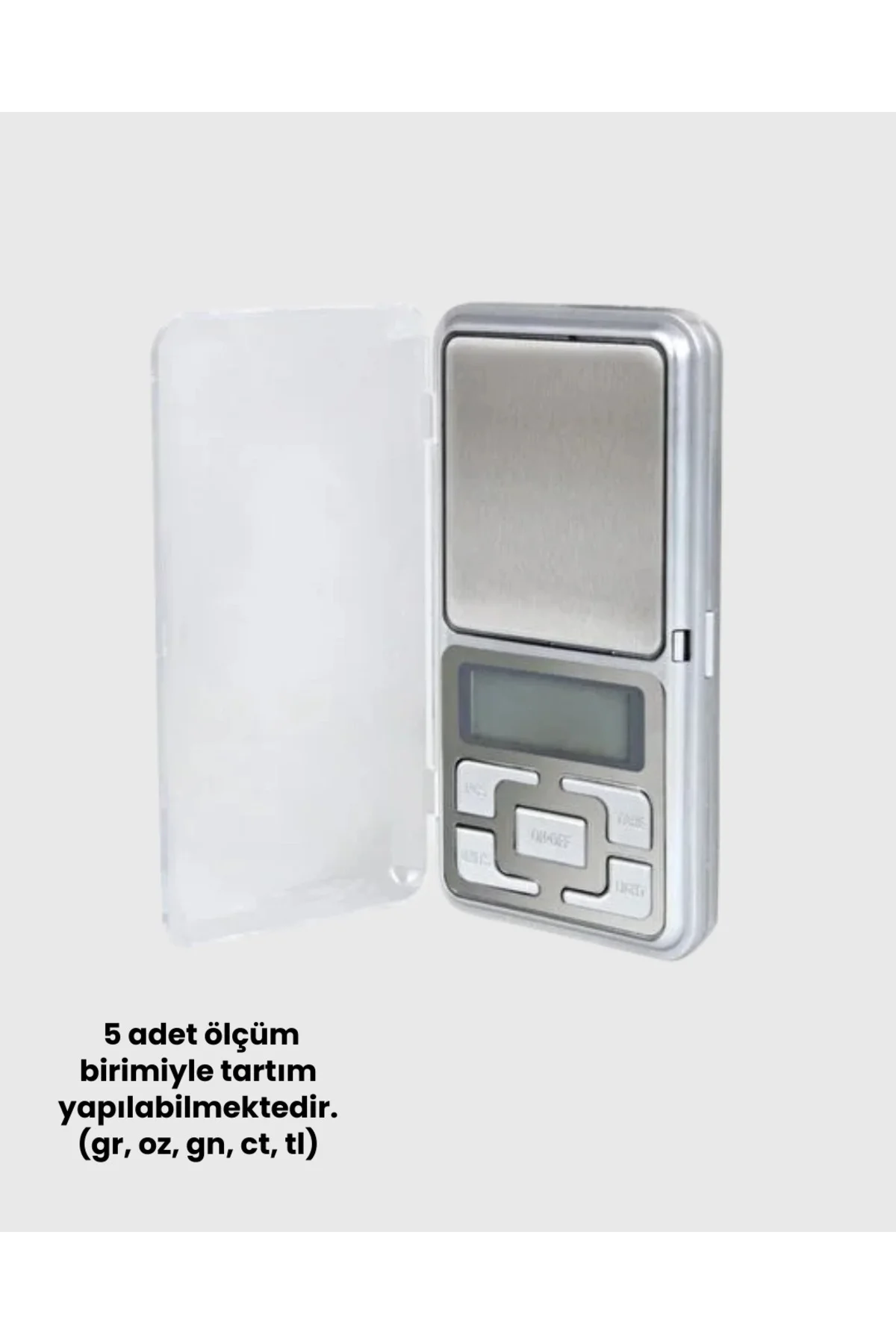 Mavi Işıklı LCD Ekranlı Hassas Tartı Terazisi