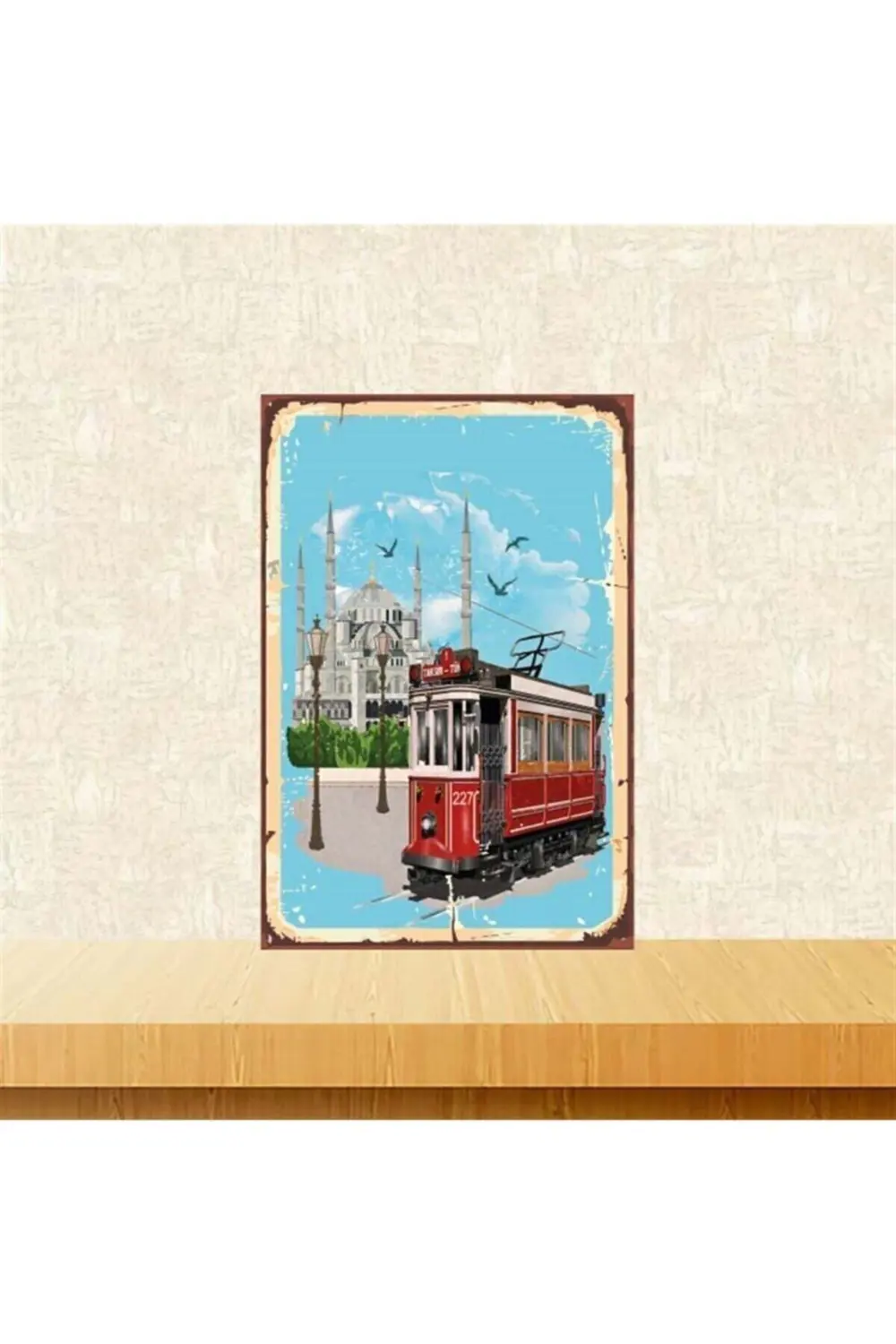 Mavi Istanbul Baskılı Retro Ahşap Poster Tkfx4240 Fiyatı, Yorumları ve Özellikleri