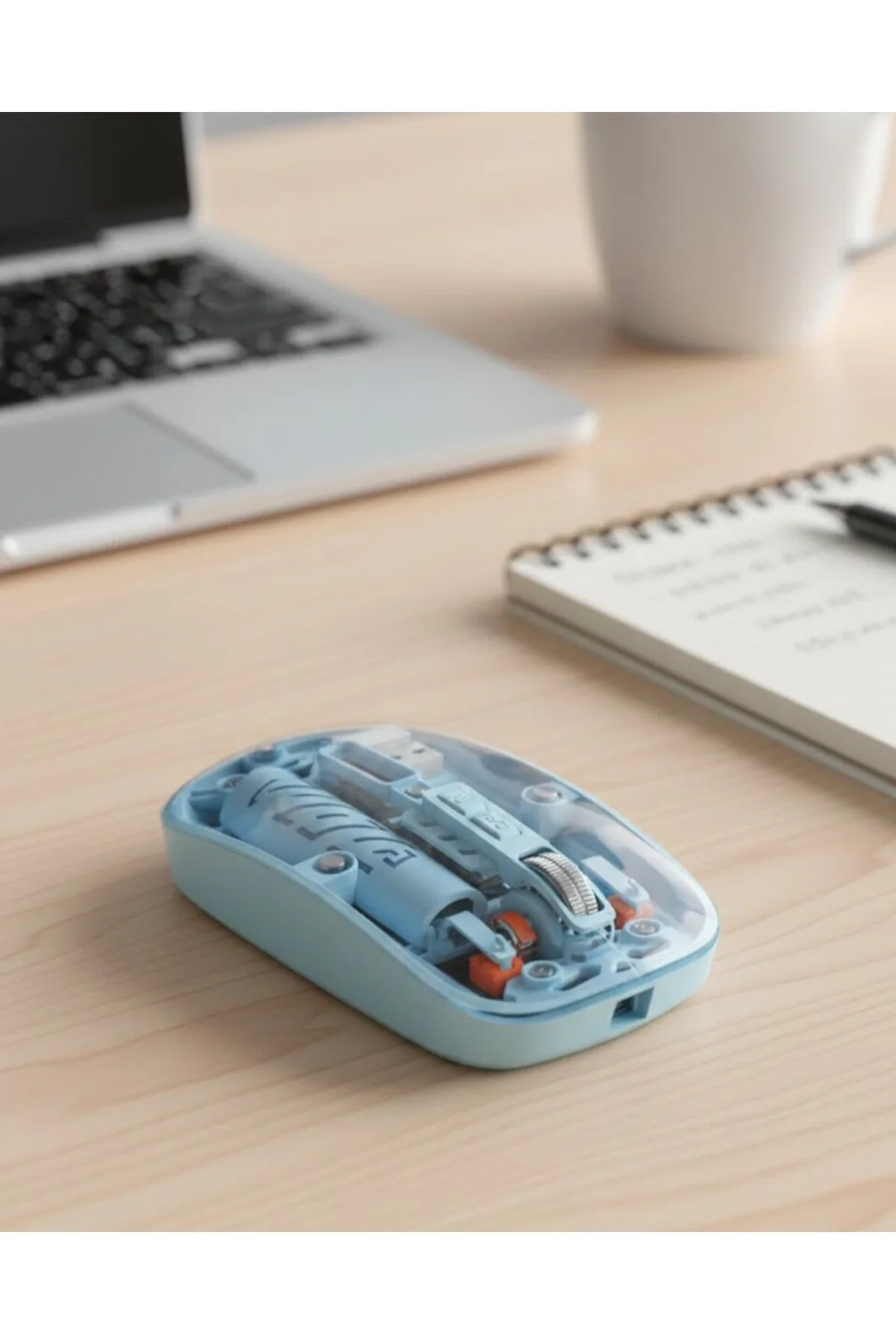 Mavi Kablosuz Mouse Bluetooth ve USB Çift Mod Bağlantılı - ayr4208-3812