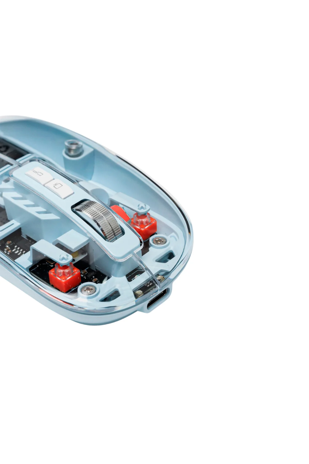 Mavi Kablosuz Mouse Bluetooth ve USB Çift Mod Bağlantılı - Lisiny