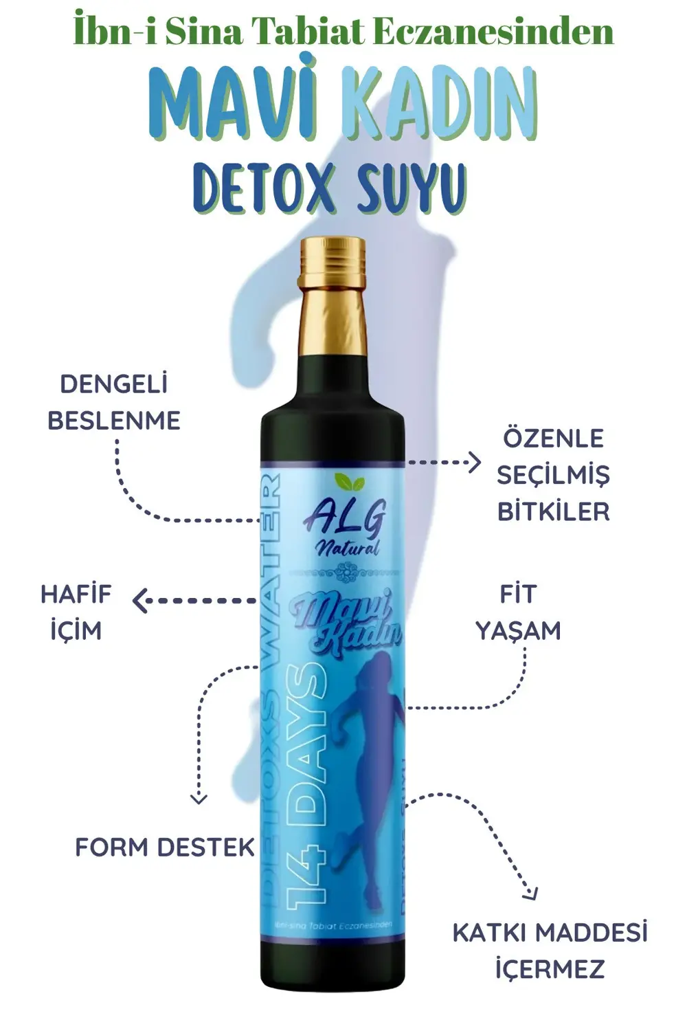MAVİ KADIN Prebiyotik Detoks Suyu