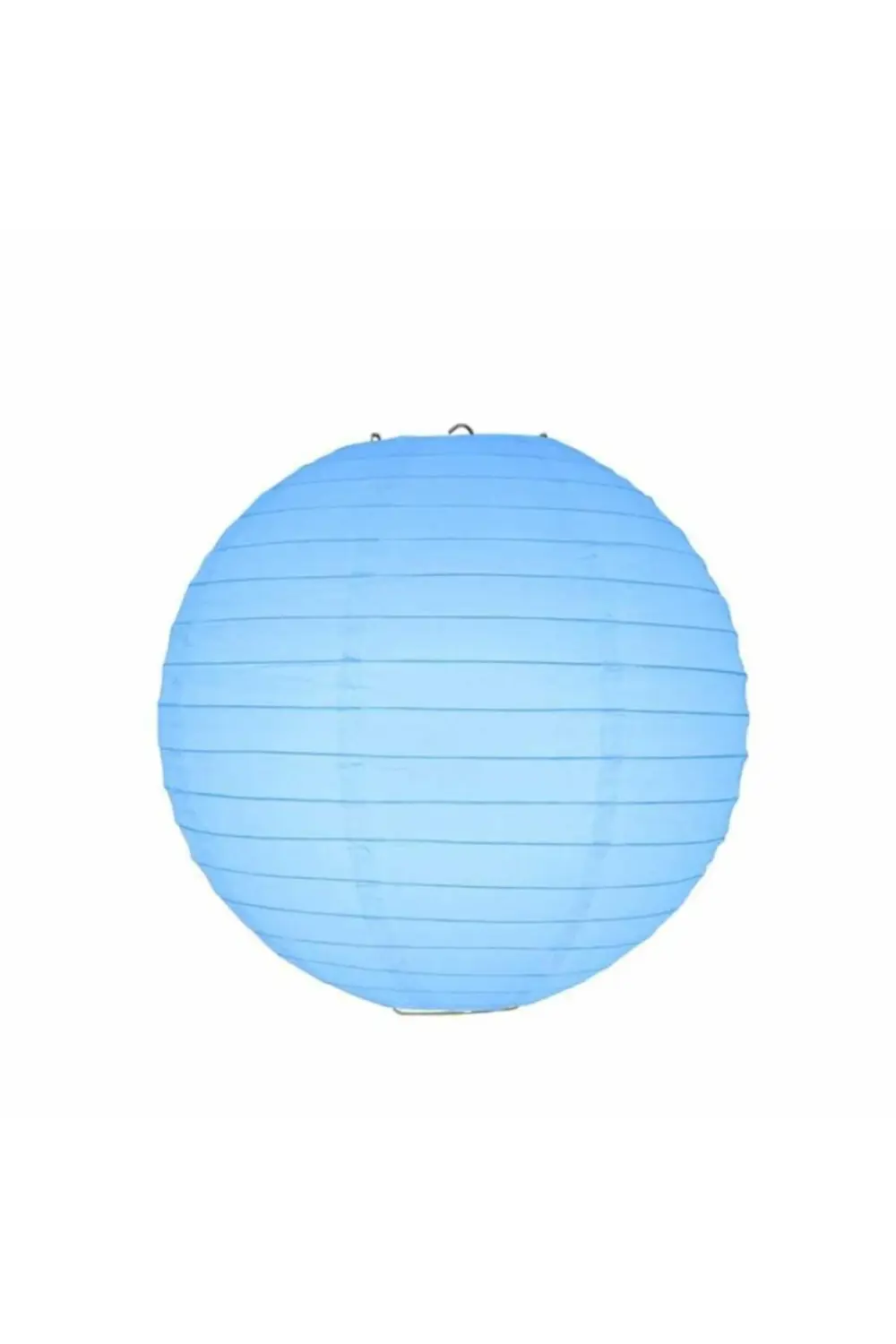 Mavi Kağıt Dekor Fener 20 Cm
