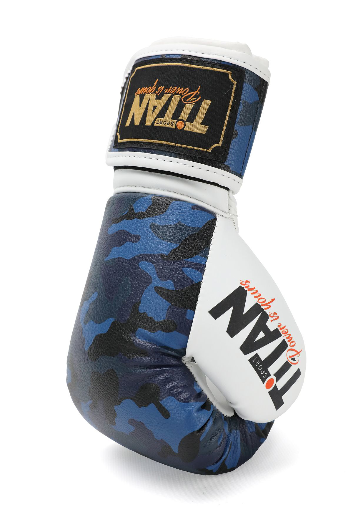 Titan Sport Mavi Kamuflaj Boks Eldiveni