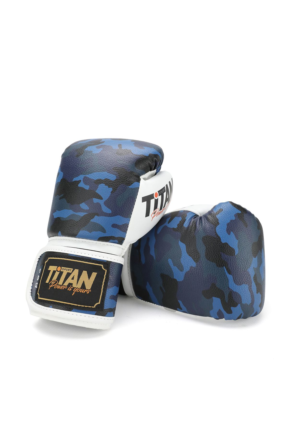 Titan Sport Mavi Kamuflaj Boks Eldiveni