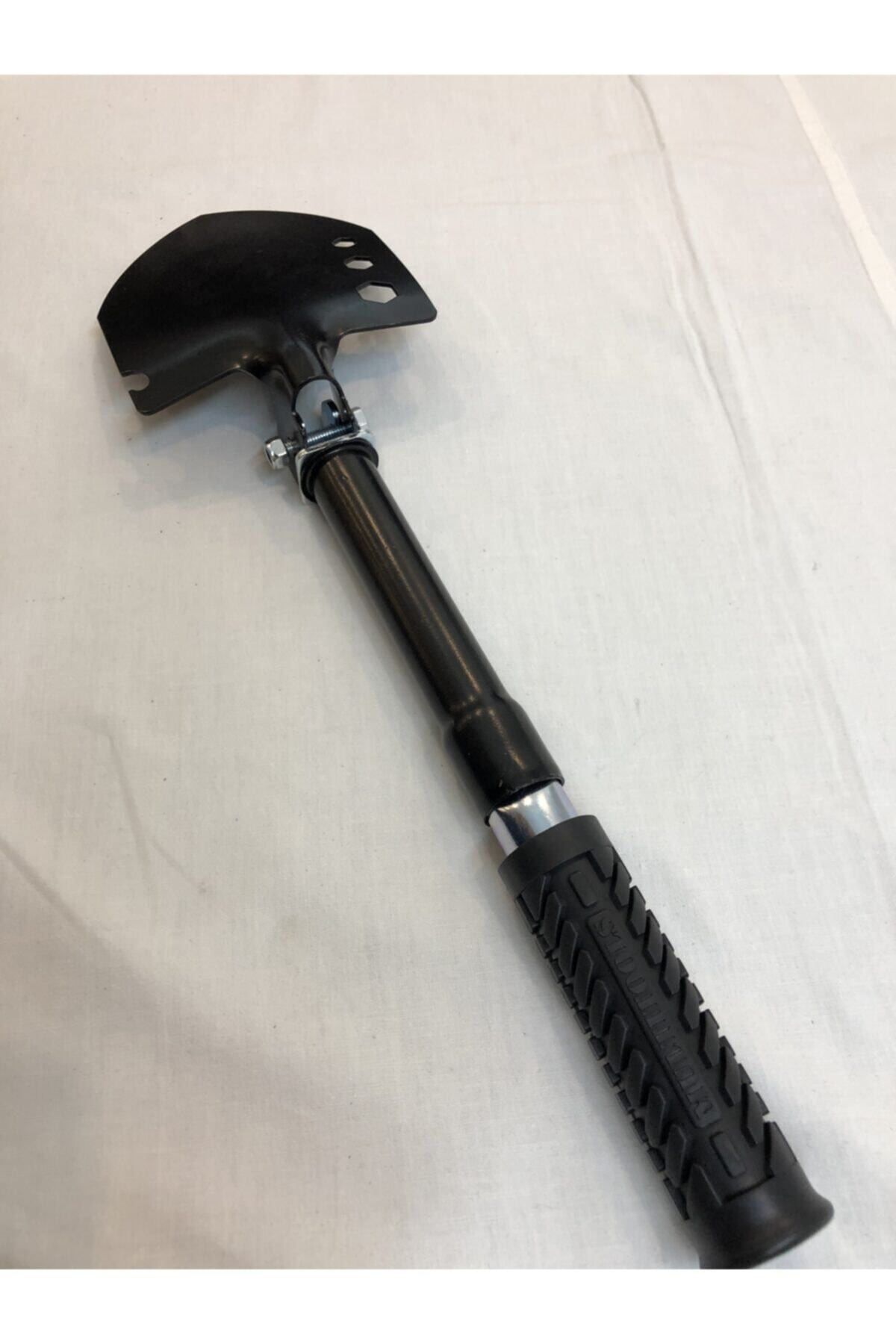 Mavi Kamujlaj Çantasında Paslanmaz Çelik Katlanır Kürek