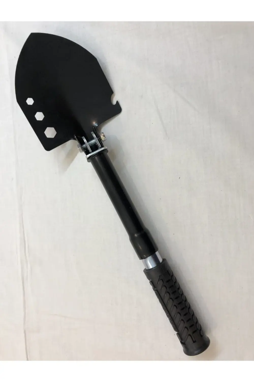 Mavi Kamujlaj Çantasında Paslanmaz Çelik Katlanır Kürek