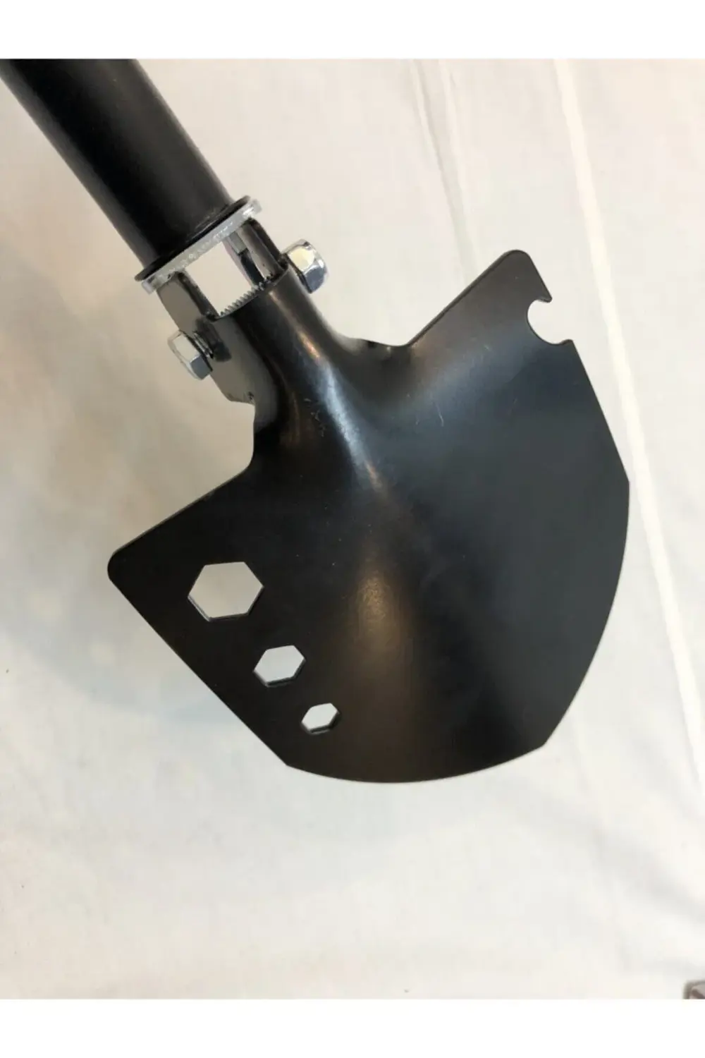 Mavi Kamujlaj Çantasında Paslanmaz Çelik Katlanır Kürek