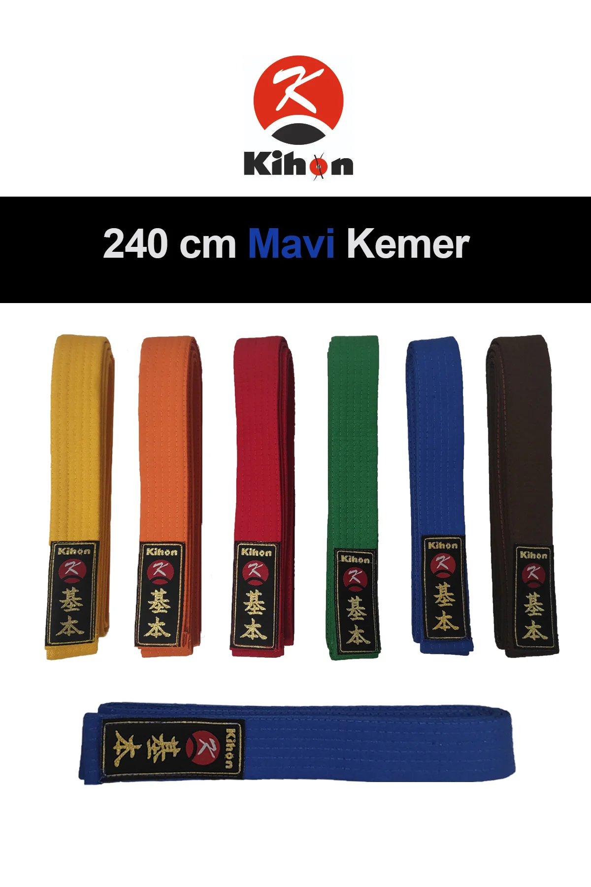 Mavi Kemer 240 cm Karate / Judo / Aikido / Taekwondo Kemer Fiyatı, Yorumları ve Özellikleri