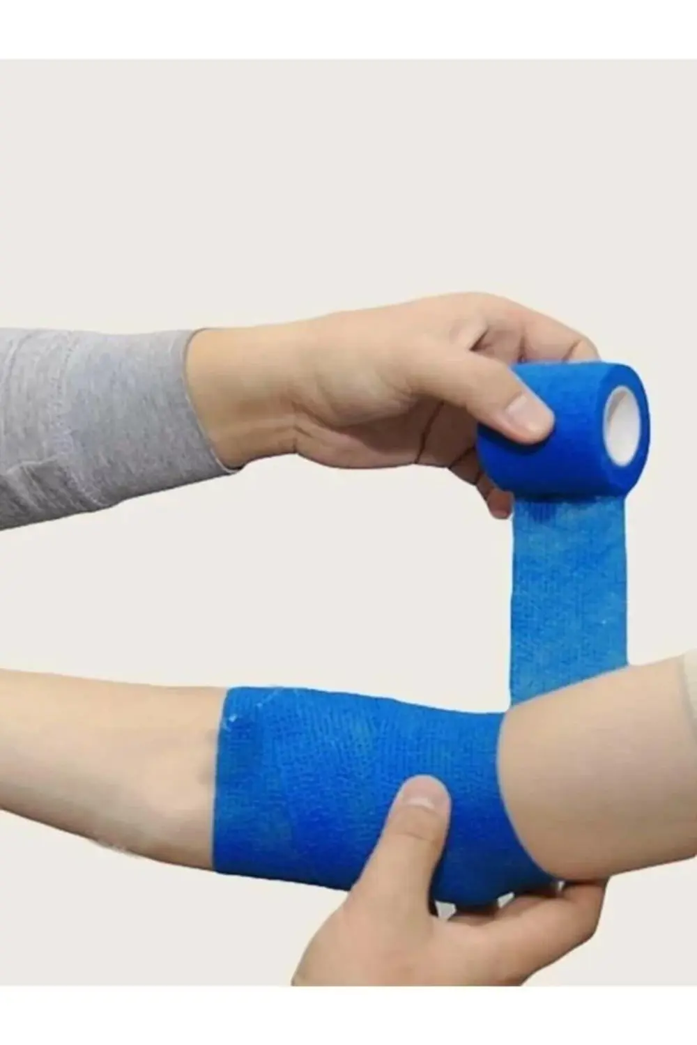 Mavi Kendinden Yapışkanlı Bandaj Koban 10cmx4.5m