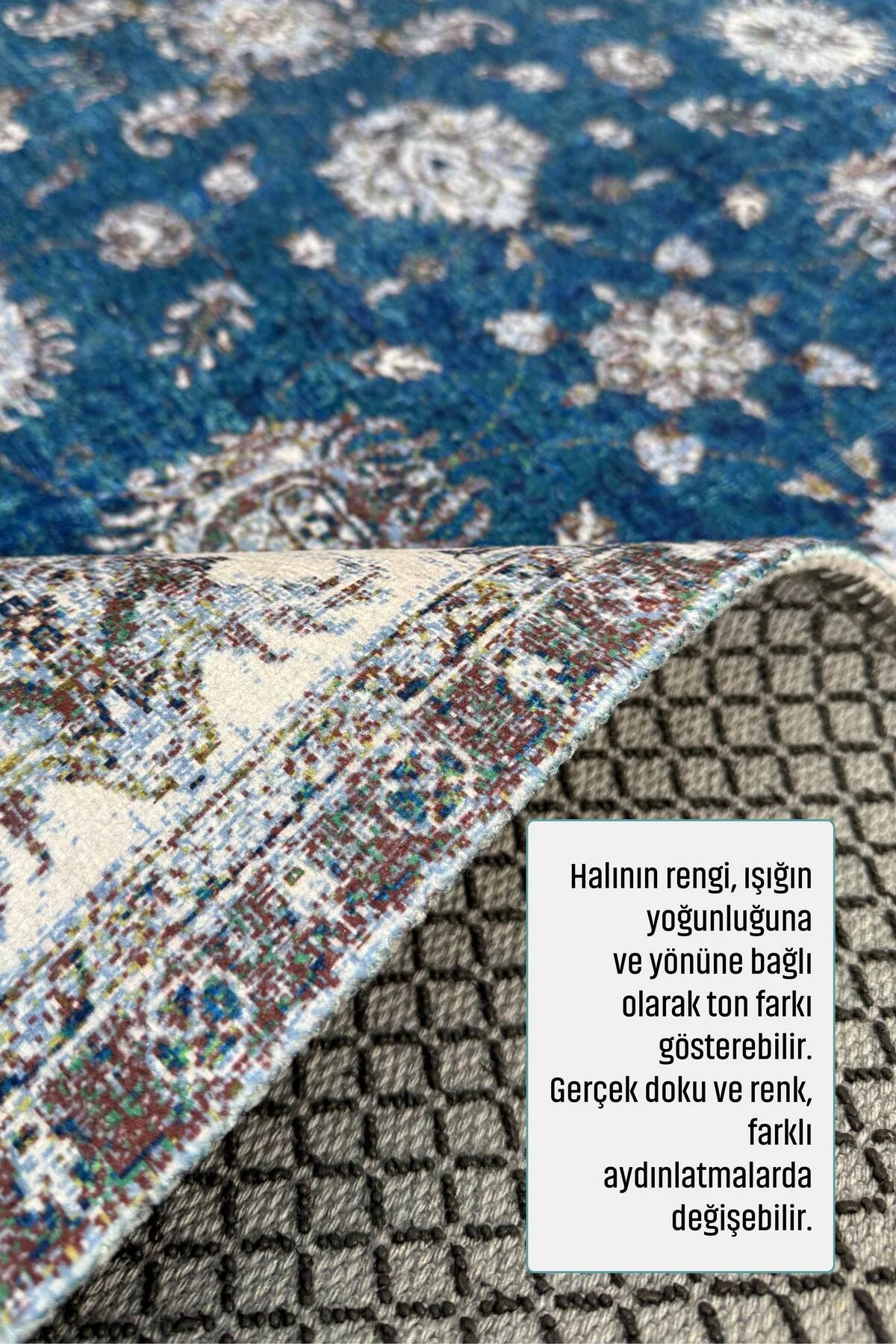 Mavi Klasik Şönil Halı Kilim Yolluk Yıkanabilir Kaymaz Oturma Odası Salon Mutfak Halısı Mavi Klasik Şönil Halı Kilim Yolluk Yıkanabilir Kaymaz Oturma Odası Salon Mutfak Halısı