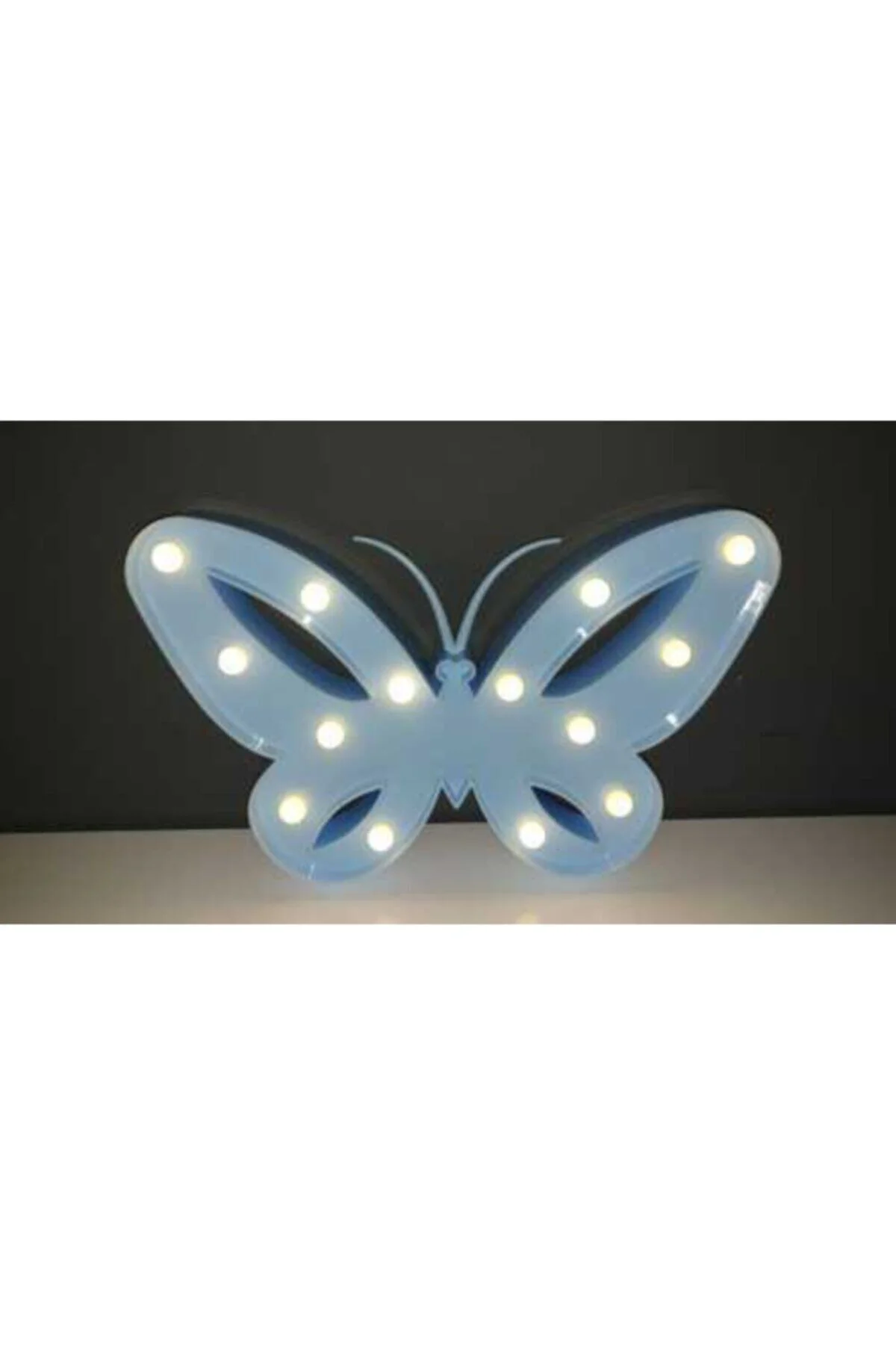 Mavi Led Işıklı Kelebek
