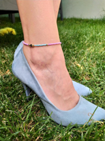 Tükkan Accessories Mavi Mor Boncuk  Siyah Taş Detay Halhal-Halhal70