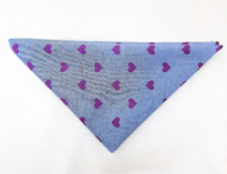 Tükkan Accessories Mavi Mor Kalp Bandana-Bandana7