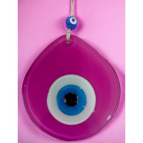 Just Cheap Store Mavi Nazar Boncuklu Pembe Renk Nazar Boncuklu Damla Desen El Yapi