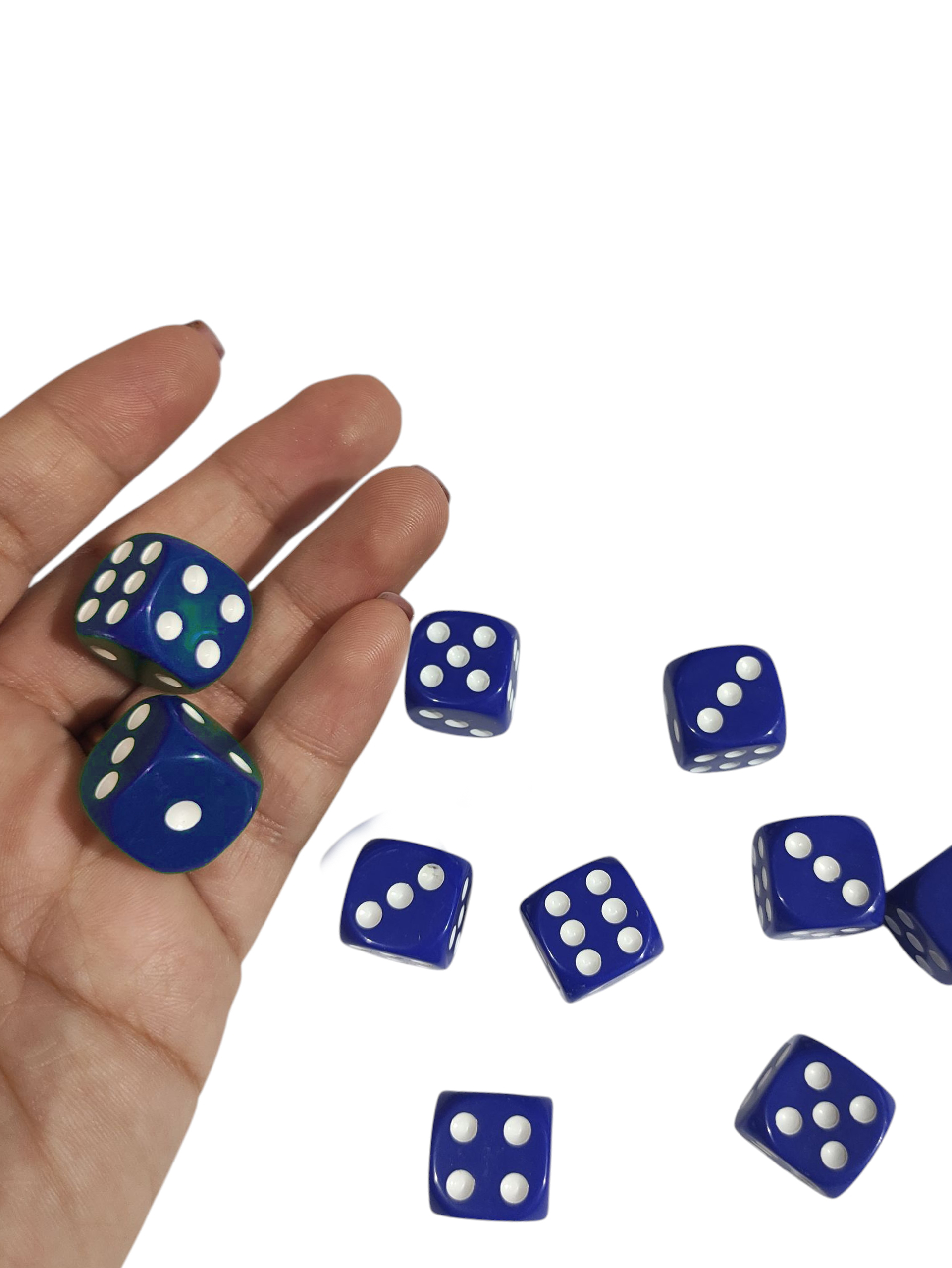 Limmy Mavi Okey Zari Renkli Masa Oyunlari Zari - 2 Adet Limmy Mavi Okey Zari Renkli Masa Oyunlari Zari - 2 Adet