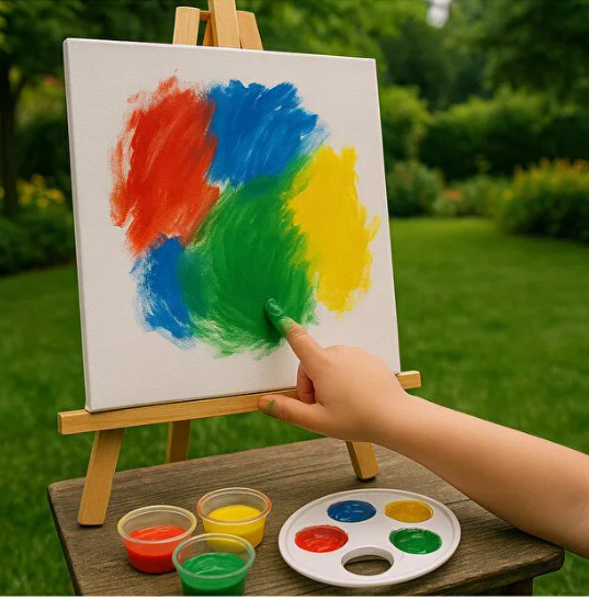 Mavi Parmak Boyası Nova Color 500 ml - Kolay Silinebilir