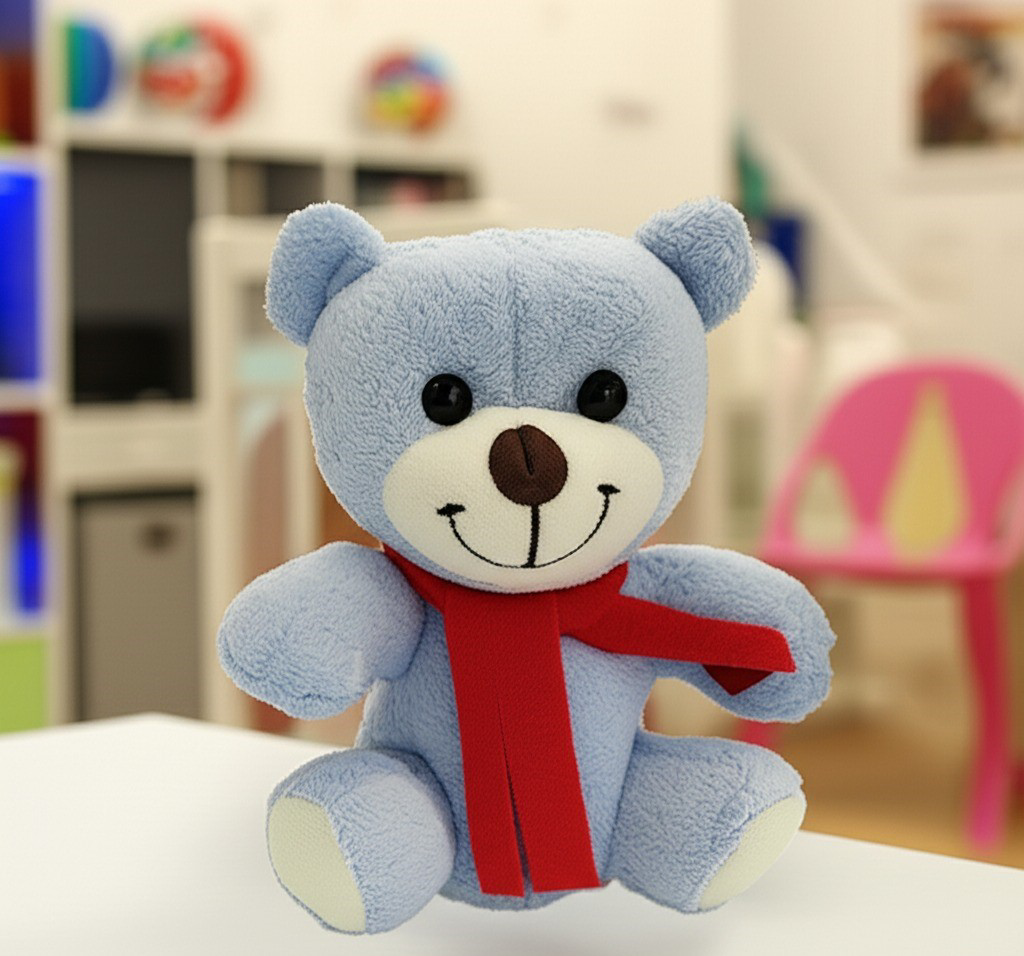 Mavi Peluş Oyuncak Ayıcık Kaliteli Peluş Sevgili Hediyesi 25cm Yu Mavi Peluş Oyuncak Ayıcık Kaliteli Peluş Sevgili Hediyesi 25cm Yu