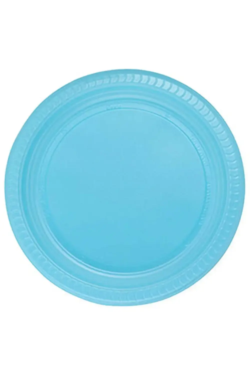 Mavi Plastik 16 Kişilik Tabak Bardak Çatal Set