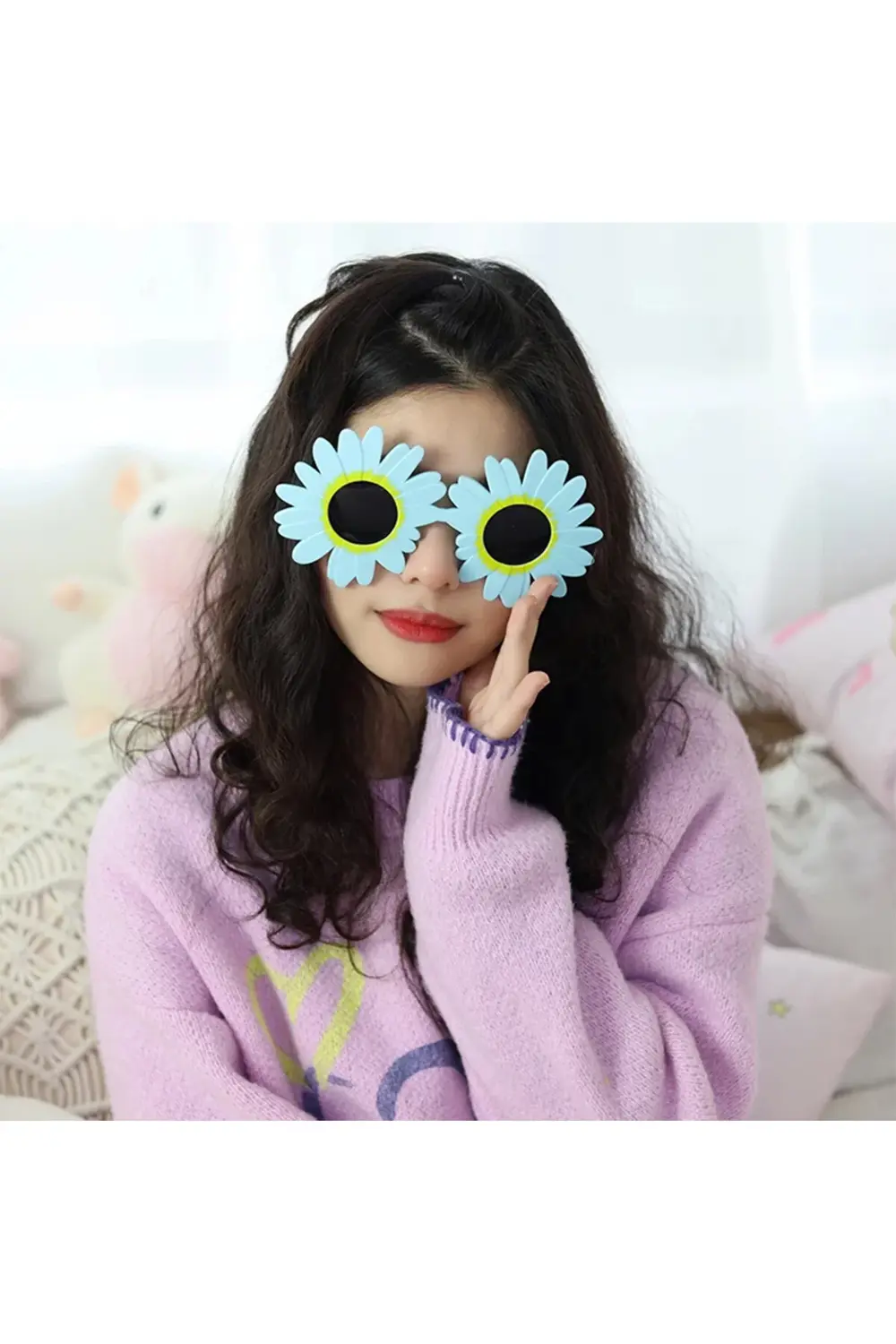 Mavi Renk Papatya Şekilli Parti Gözlüğü 18x10 cm GO506089Gosa4678 Mavi Renk Papatya Şekilli Parti Gözlüğü 18x10 cm GO506089Gosa4678