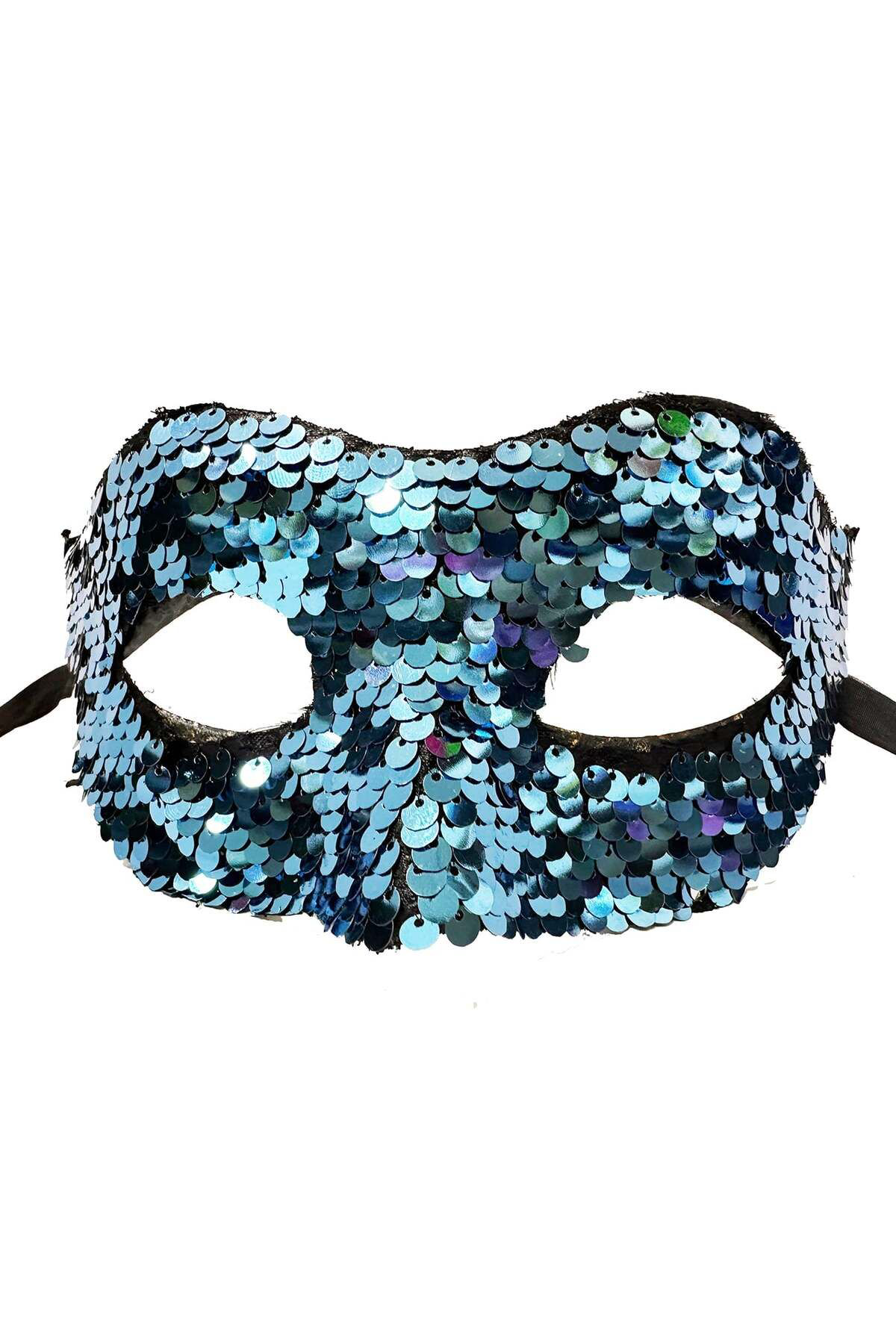 Ok Aksesuar Mavi Renk Payetli Pullu Parti Maskesi Balo Venedik  Go506089gosa4